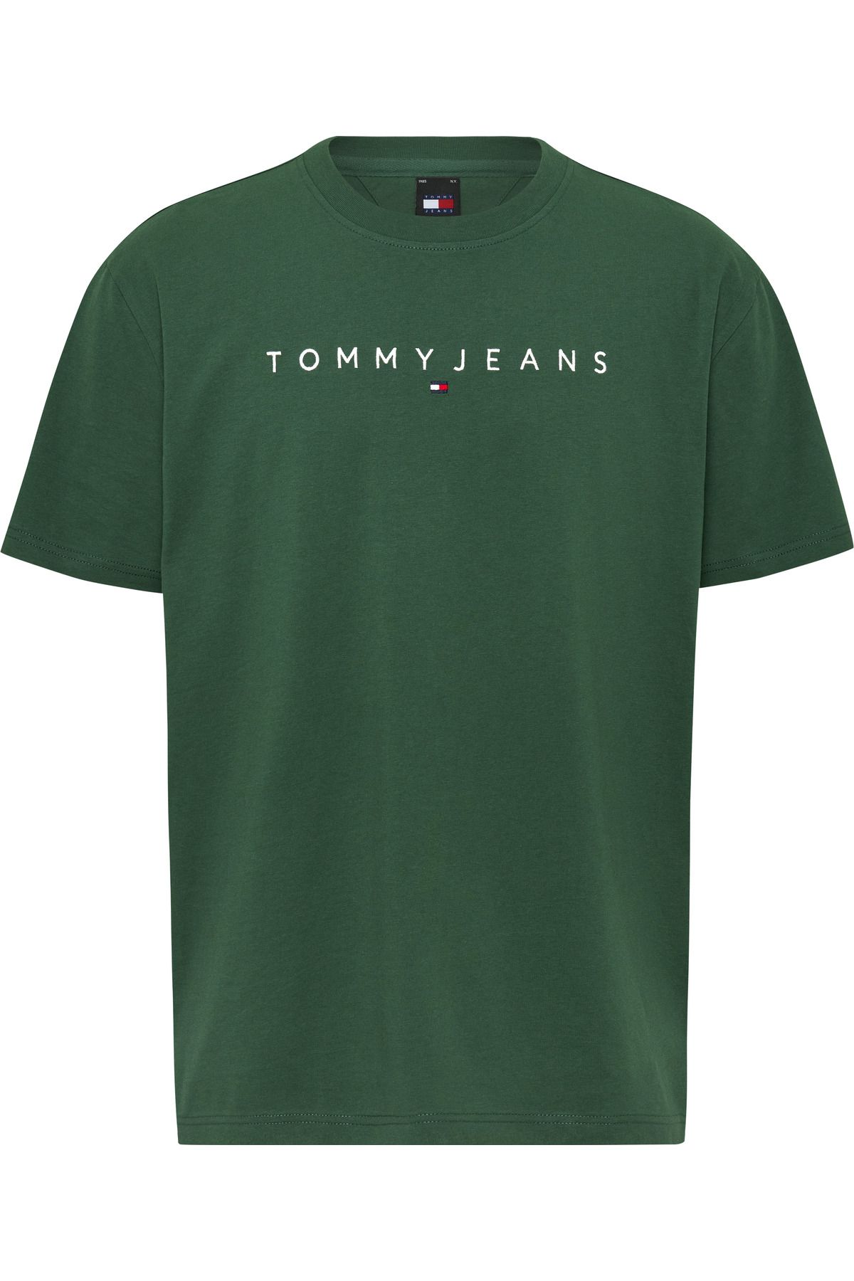 Tommy Hilfiger Erkek Marka Logolu Günlük Kullanıma Uygun Yeşil T-Shirt Dm0dm17993-L4l