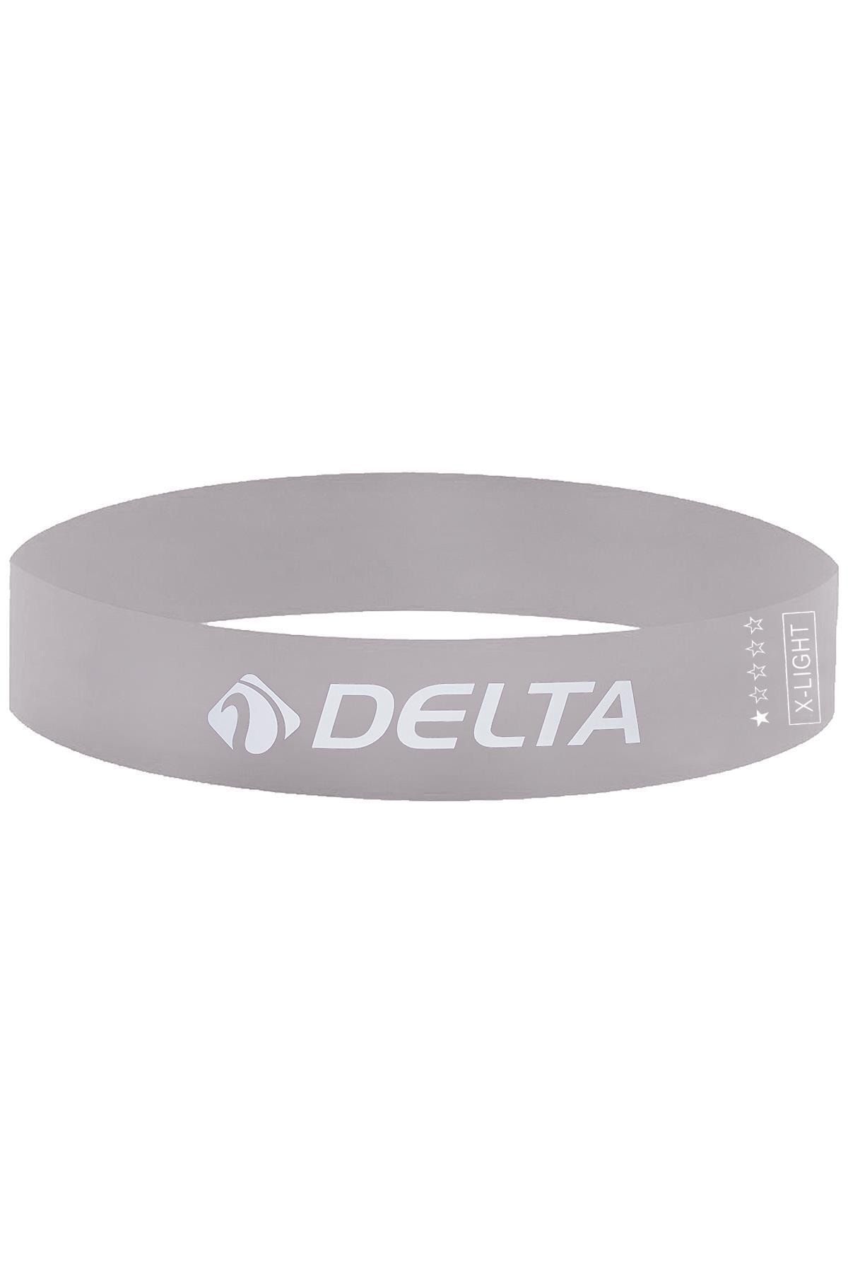 Delta Latex Ekstra Hafif Sert Aerobik Pilates Direnç Egzersiz Bandı Squat Lastiği (Uç Kısmı Kapalı)