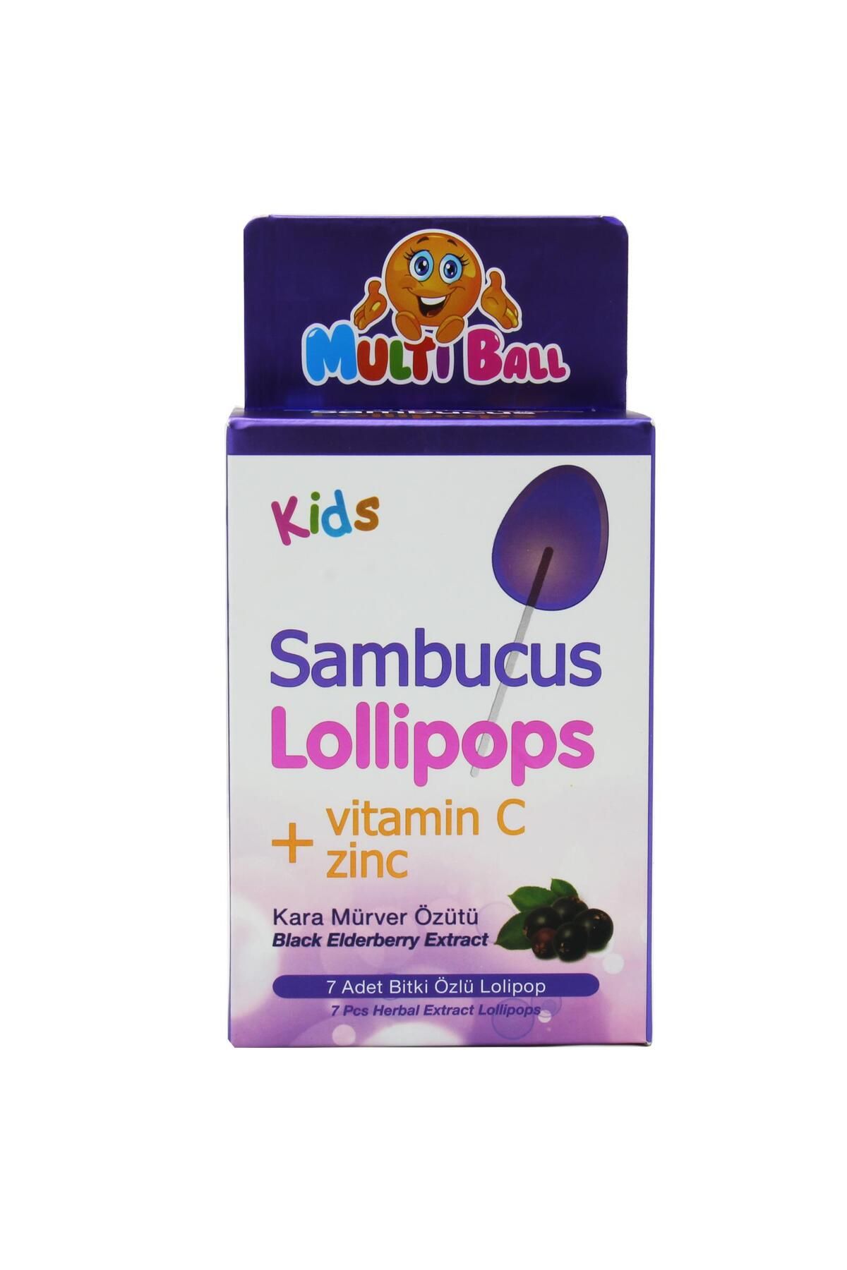 Multiball Multi Ball Kids Sambucus Lollipops 7 Adet