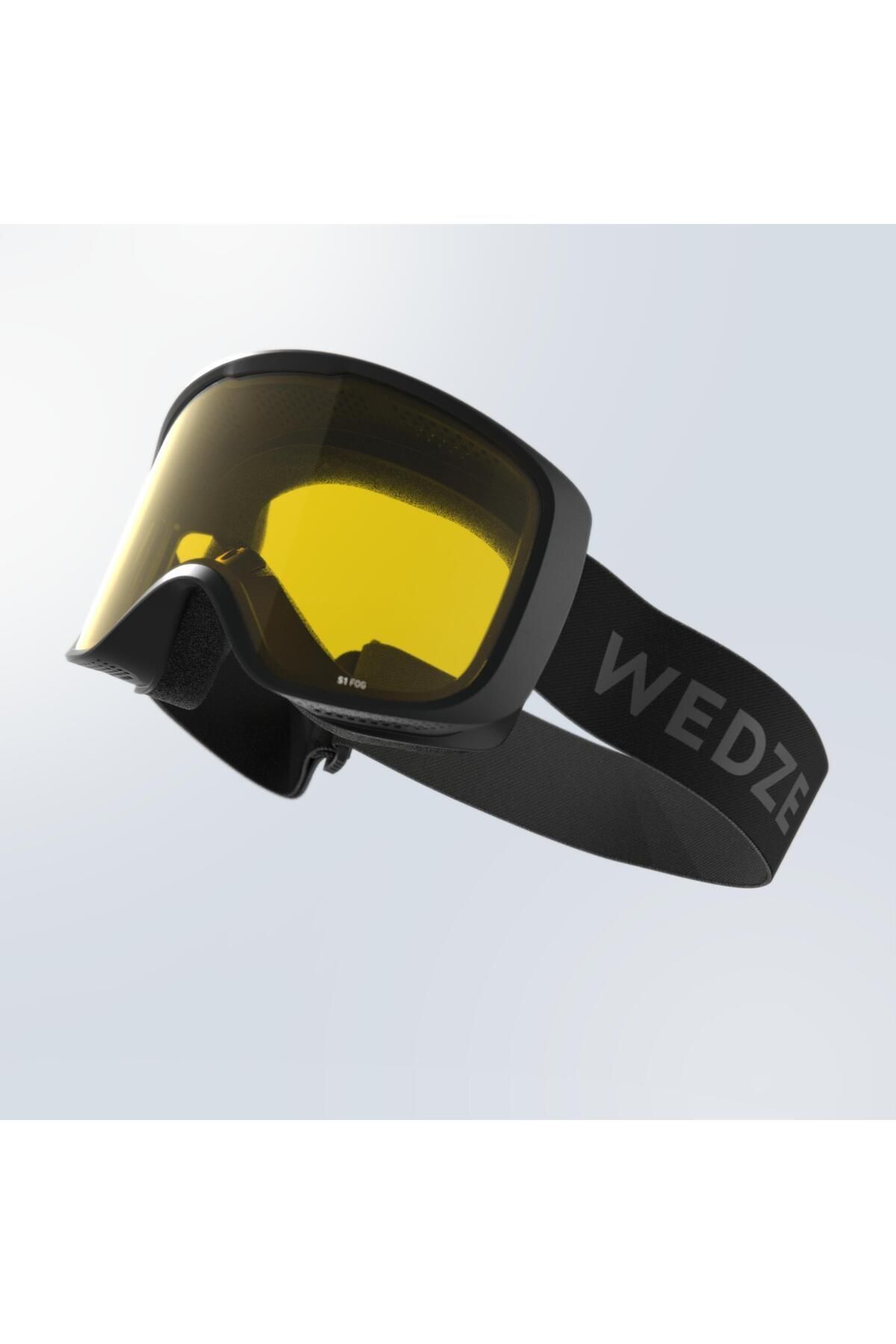 Decathlon Yetişkin Kayak Snowboard Maskesi - Kötü Havalar - Siyah - G100 S1