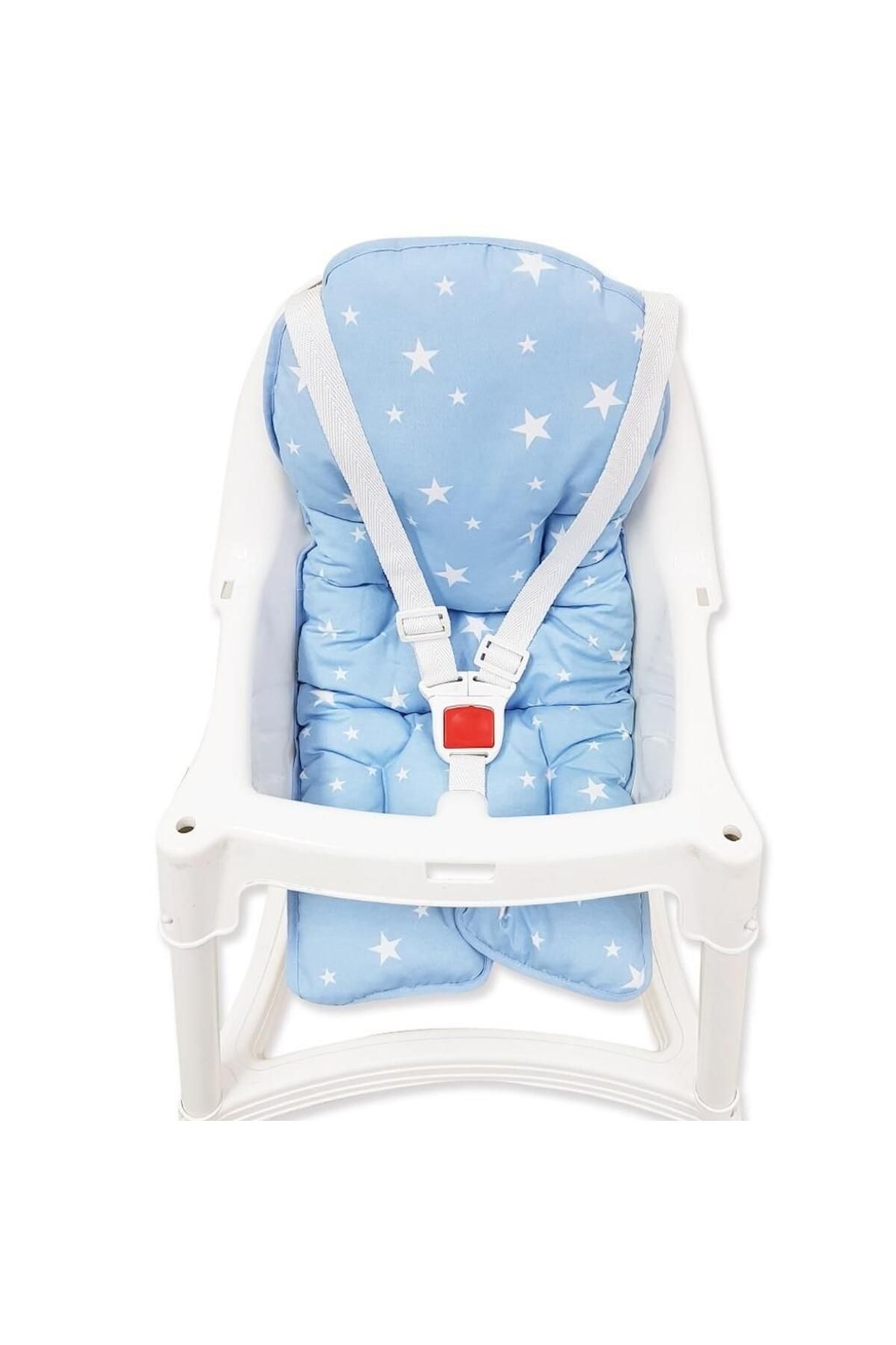 Sevi Bebe Mama Sandalyesi Minderi Art-150 Mavi Yıldız