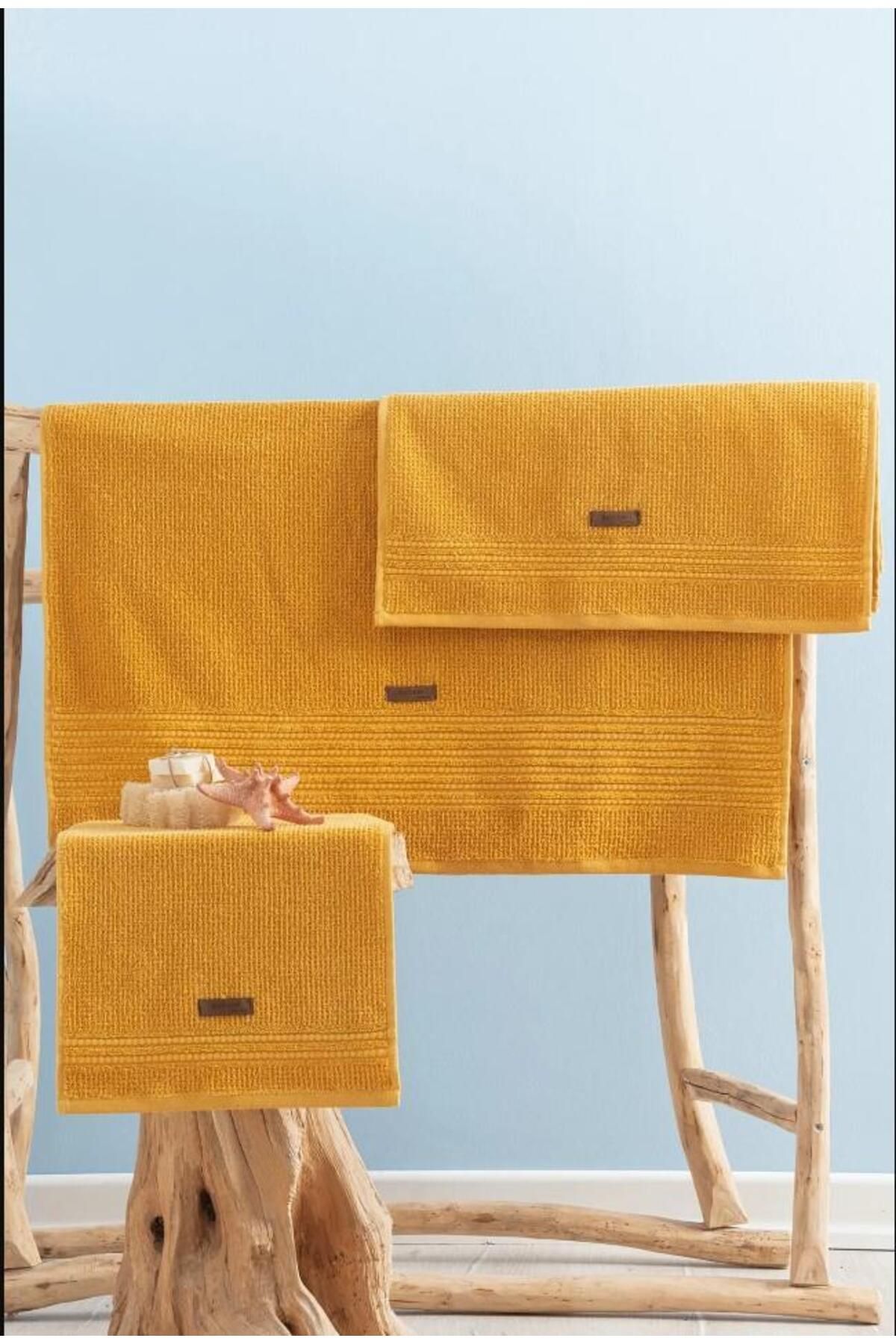 Cotton Box Welness Sunset Sarı Havlu Seti