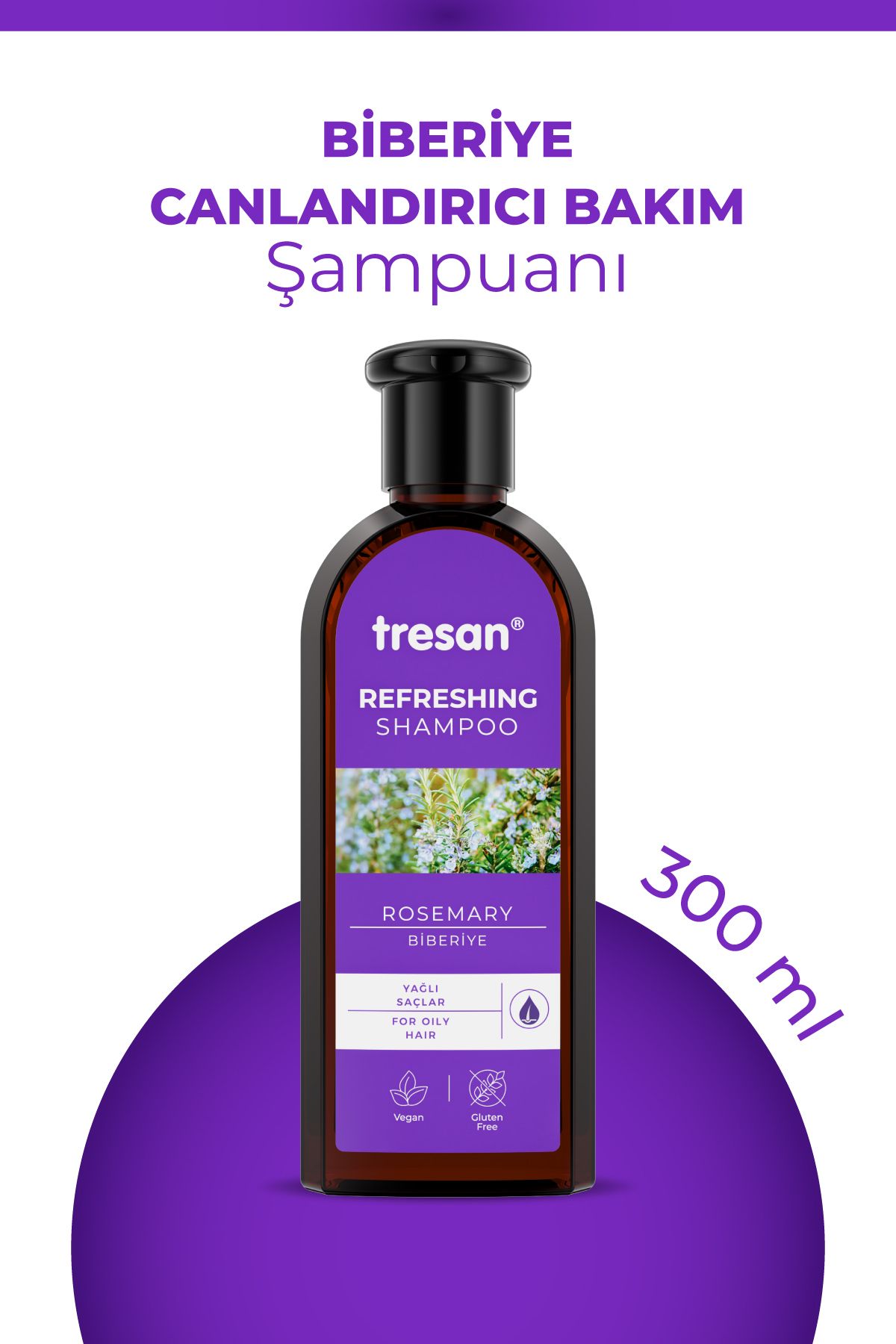 Tresan Biberiye Canlandırıcı Bakım Şampuanı 300 ml