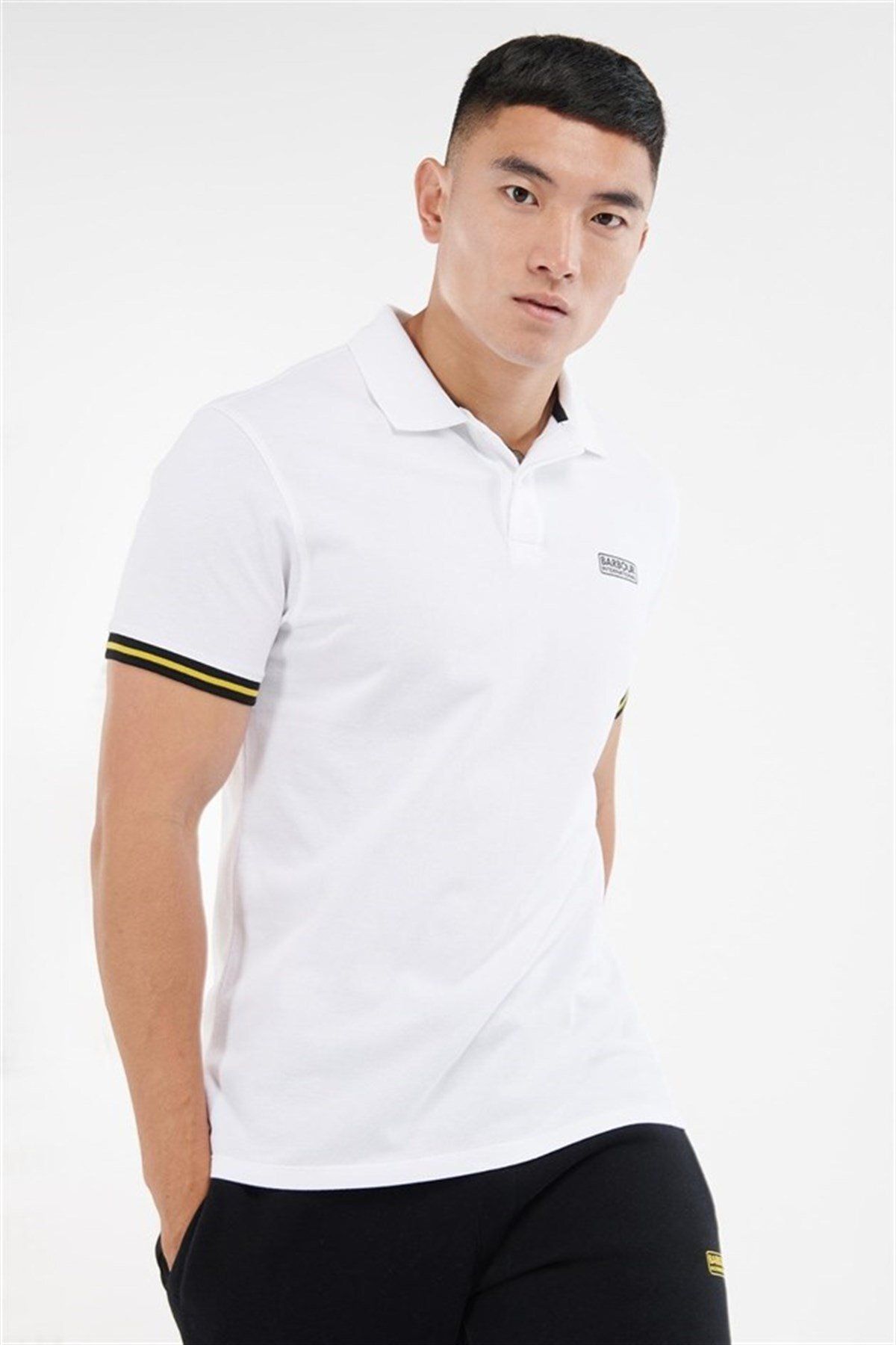 Barbour B.ıntl Legacy Tipped Polo Yaka Wh11 White