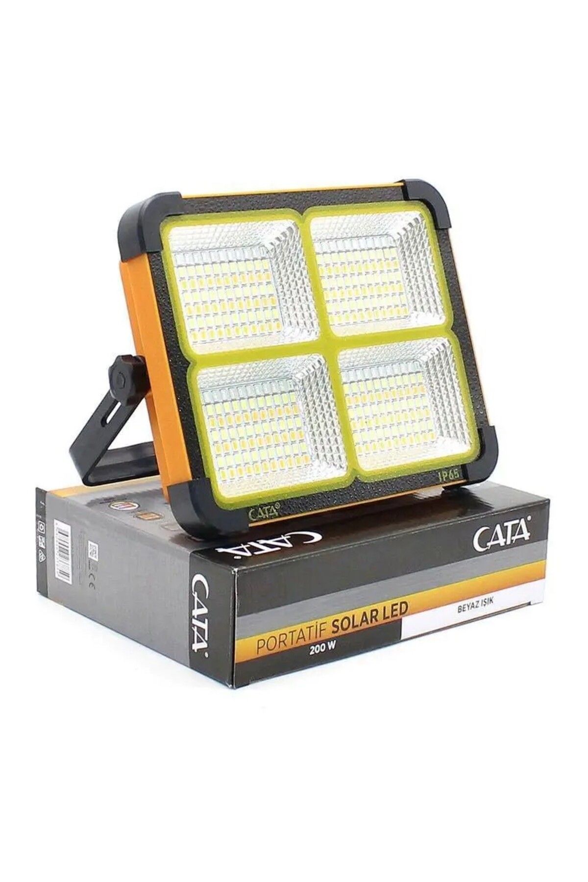 Cata Solar Led 200w Portatif Projektör - Powerbank Özellikli Ct-4698