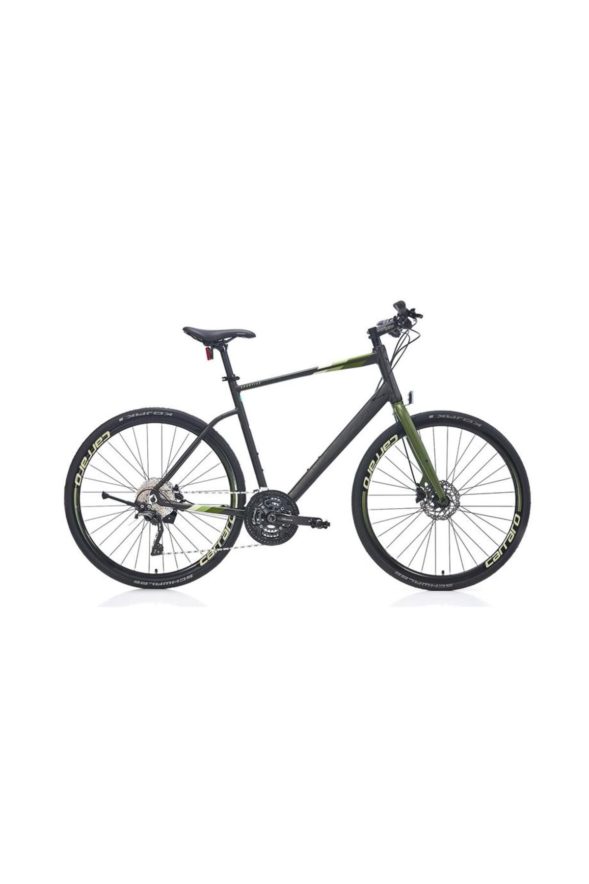 Carraro Sportıve 330 Erkek Şehir Bisikleti 560h Hd 28 Jant 30 Vites Mat Koyu Gri Haki Açık Yeşil