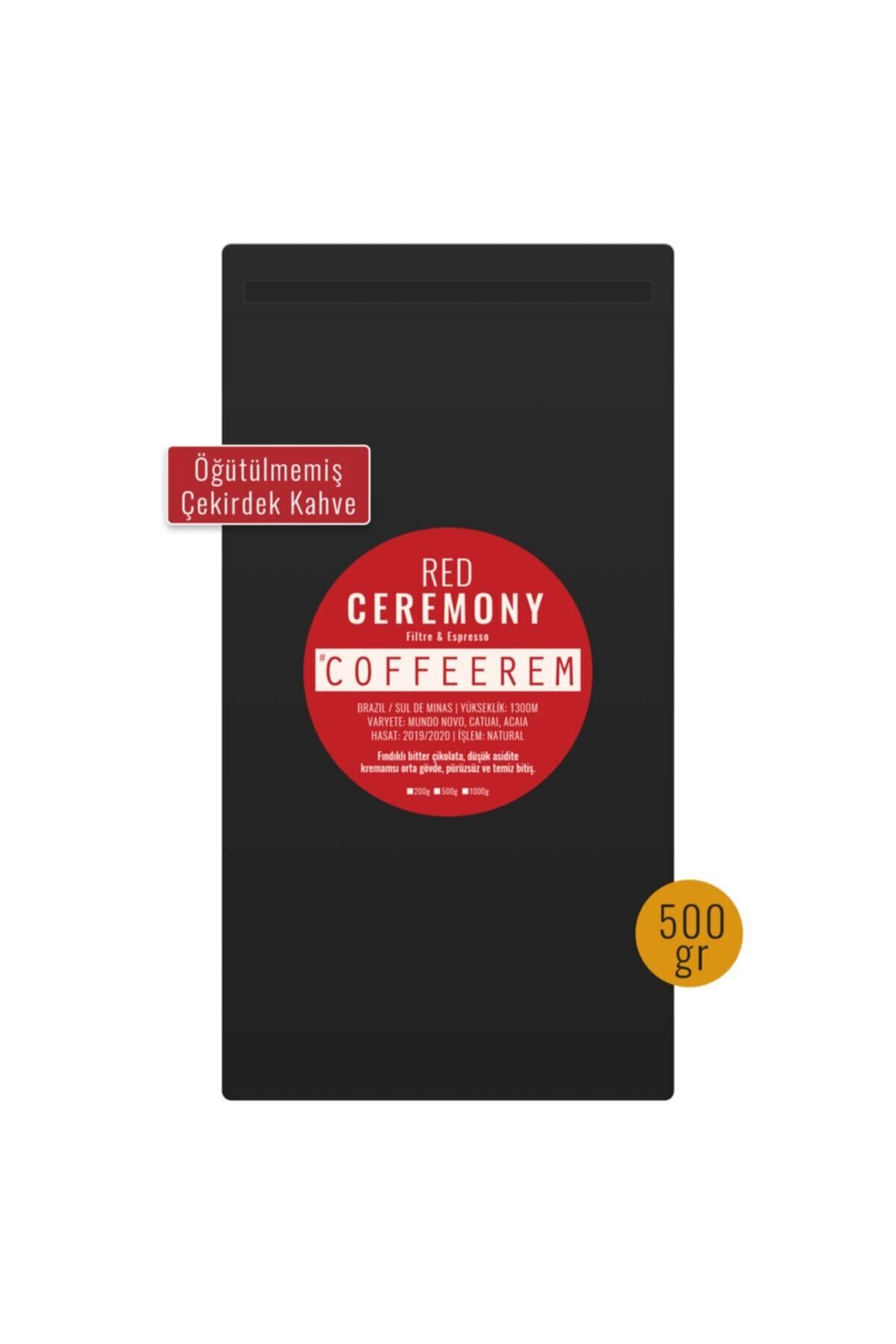 Coffeerem Red Ceremony 500gr Espresso&filtre Çekirdek Kahve