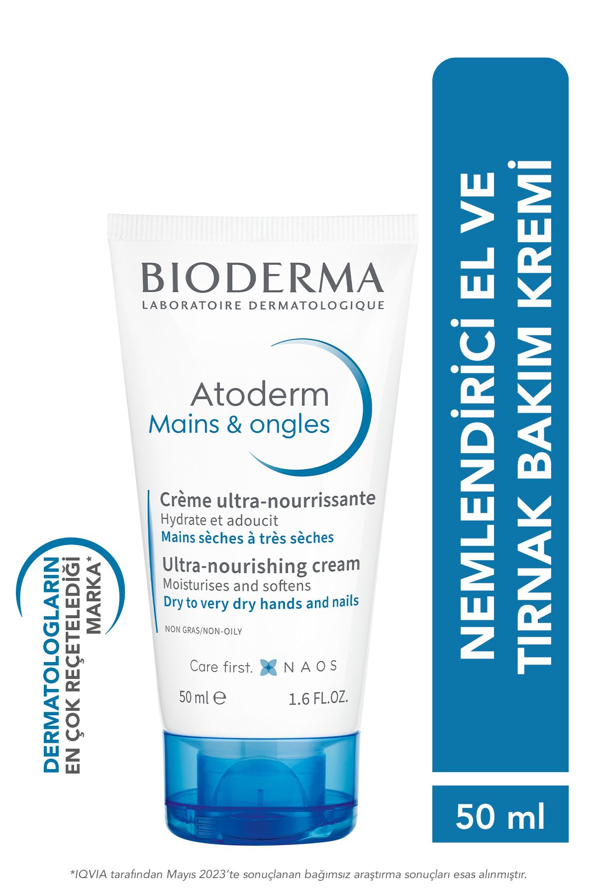 Bioderma Atoderm Hand & Nail Cream El Kremi Kuru Cilt Onarıcı Nemlendirici, Güçlendirici Etki Shea Yağı 50 ml
