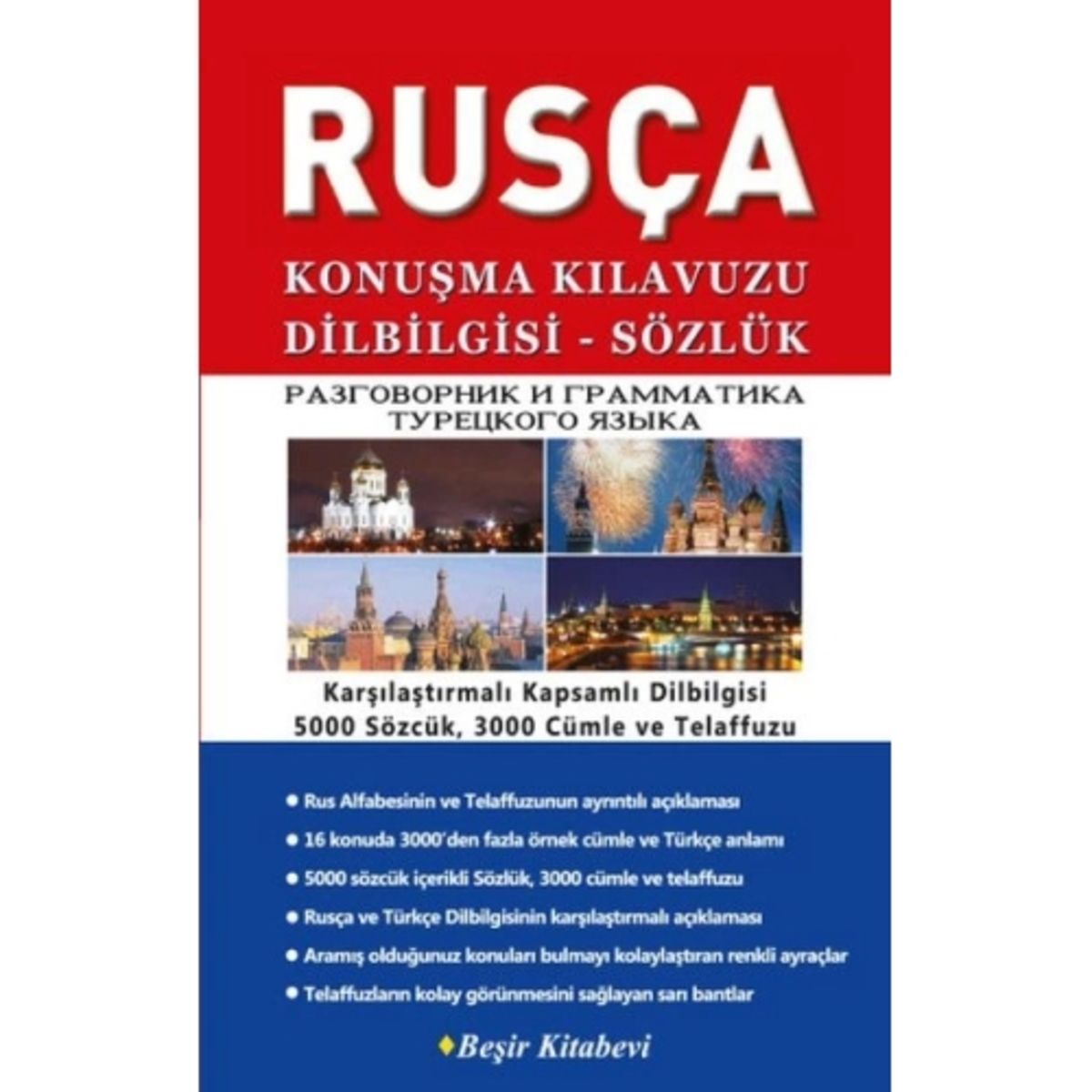 Beşir Kitabevi Rusça Konuşma Kılavuzu Dilbilgisi - Sözlük
