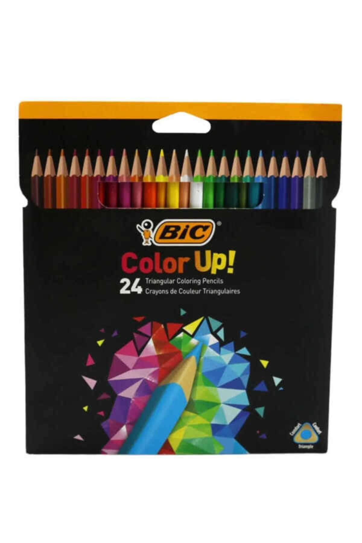 Bic Color Up Üçgen Kuru Boya Kalemi 24 Renk