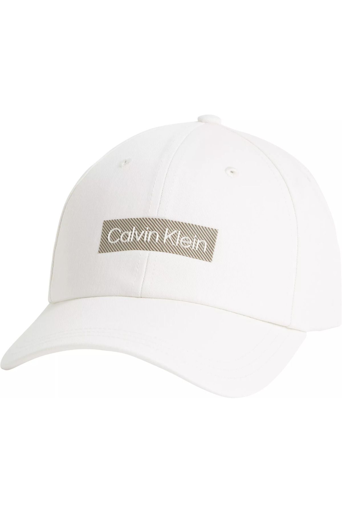 Calvin Klein Erkek İşlemeli Logolu Detaylı Beyaz Spor Şapka K50K511550-YAH