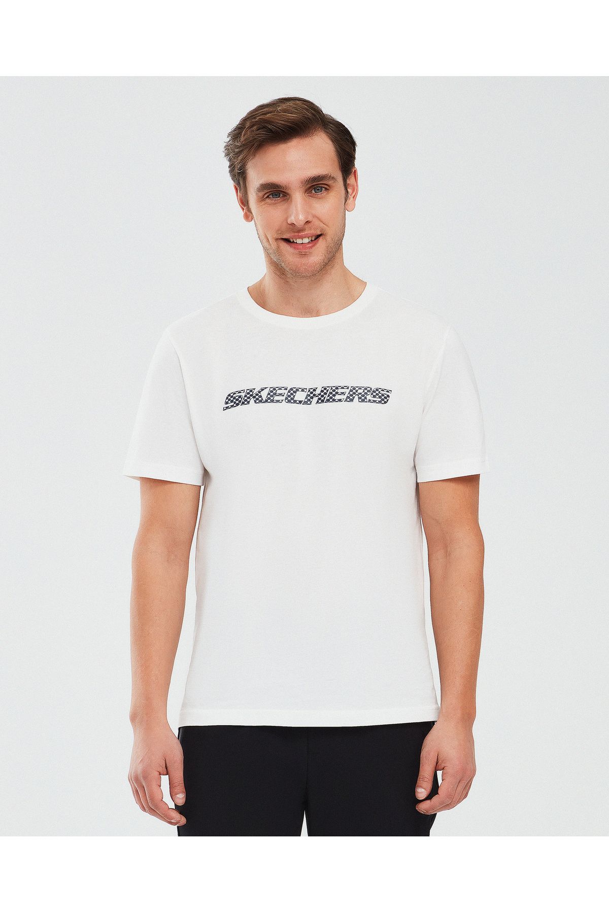 Skechers M Graphic Tee Big Logo T-shirt Erkek Beyaz Tshirt S212960-102