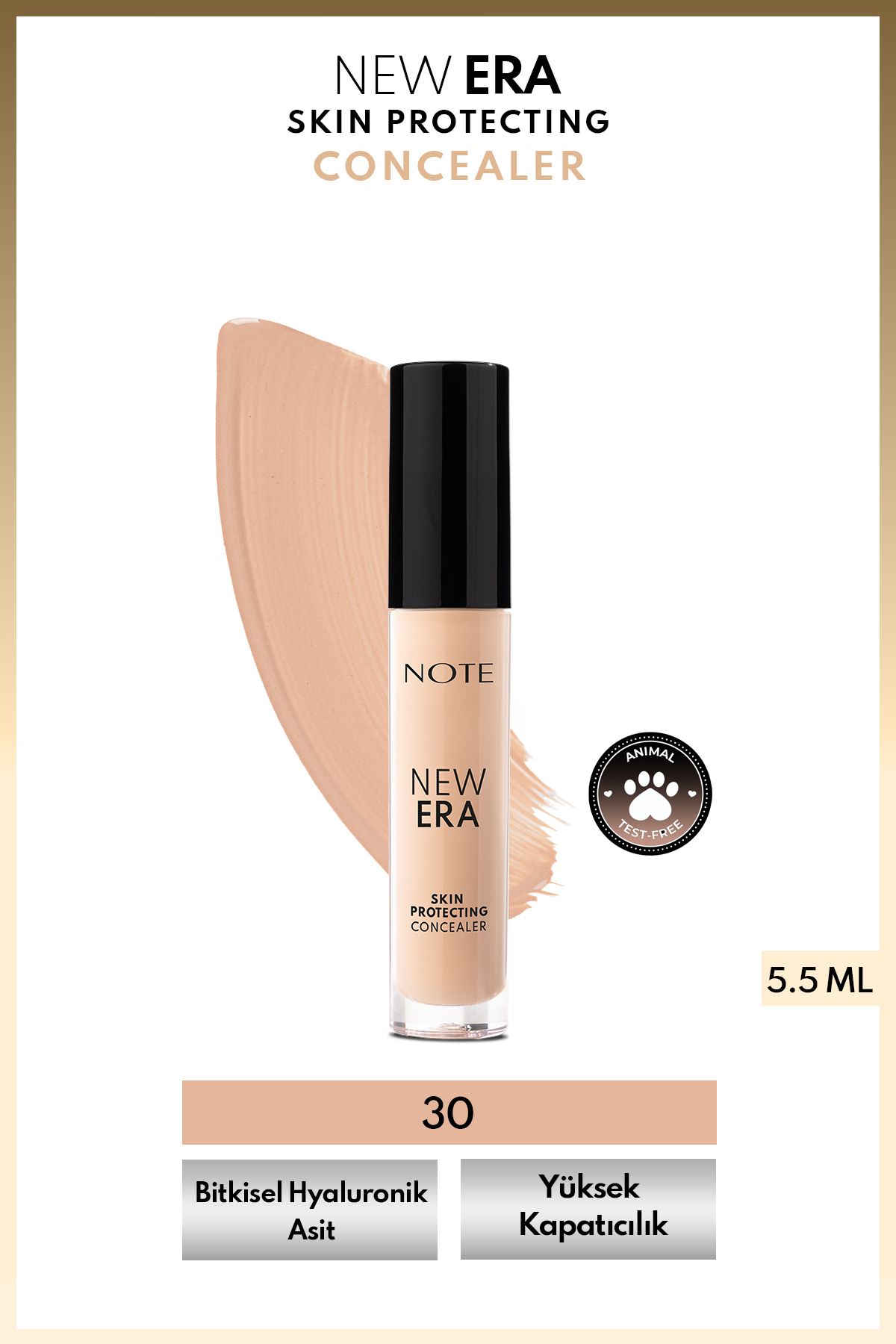 Note Cosmetics New Era Skin Protecting Concealer 30 Natural Ivory Göz Altı Kapatıcısı
