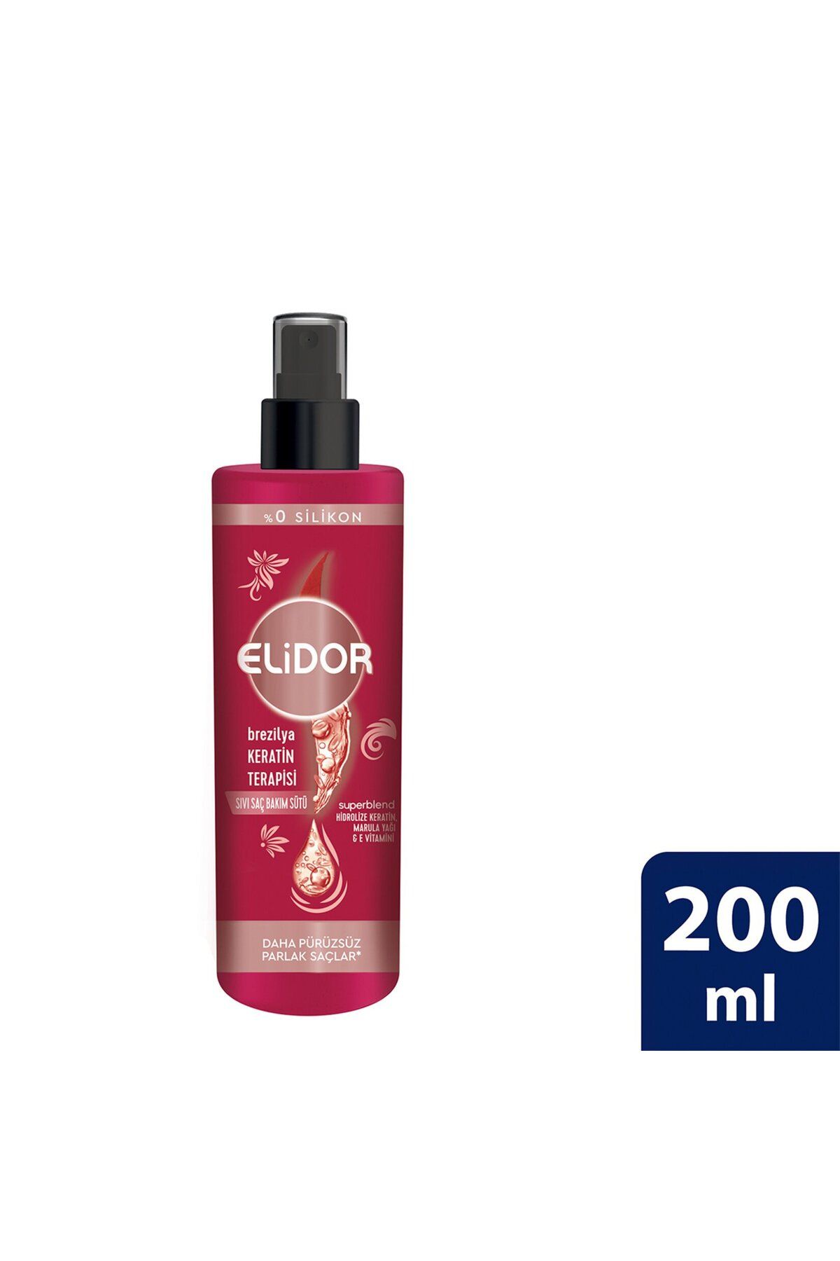 Elidor Sıvı Saç Bakım Sütü Brezilya Keratin Terapisi 200 ml