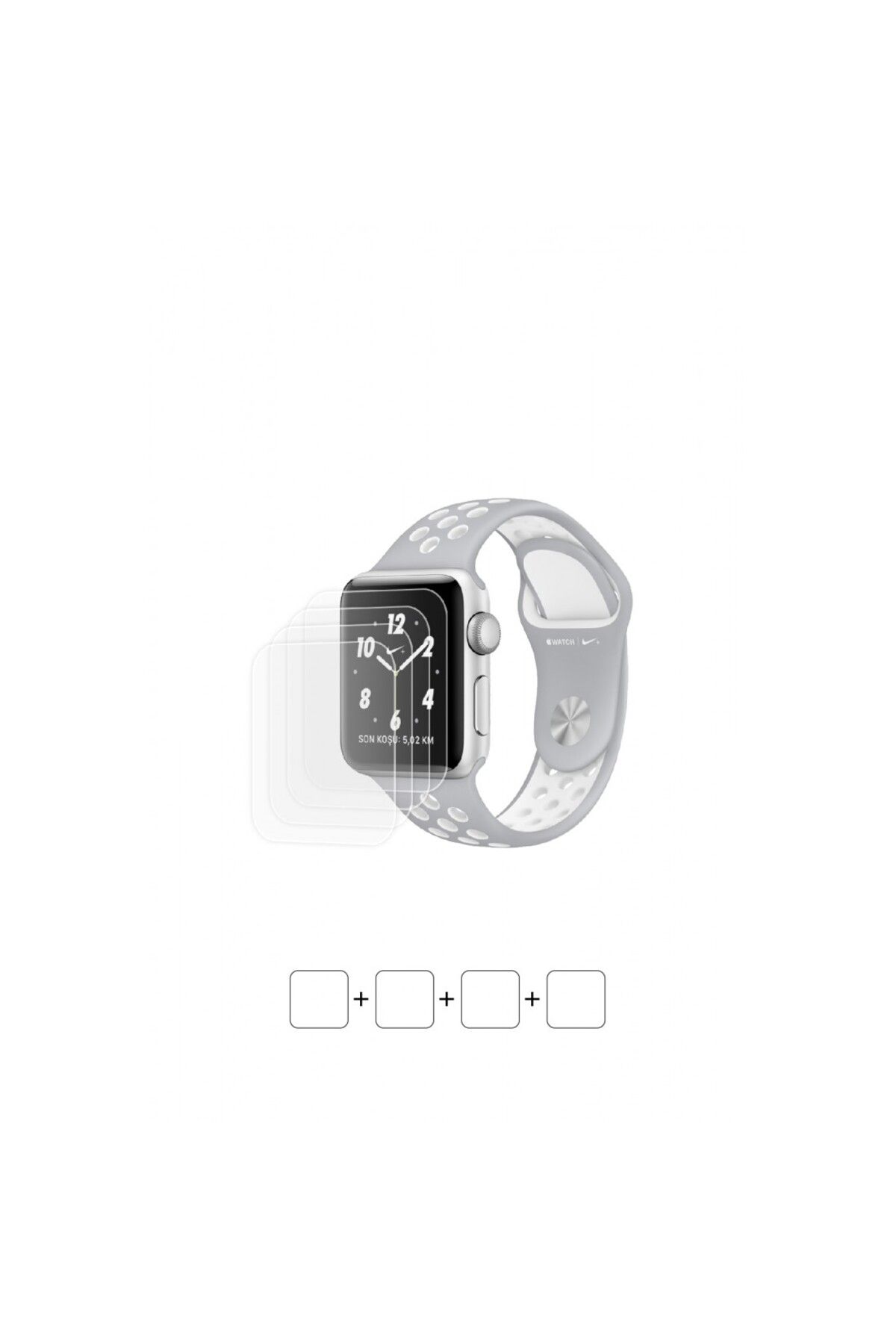 Wrapsol Apple Watch Nike Plus Series 2 38 mm Akıllı Saat Ekran Koruyucu Poliüretan Film