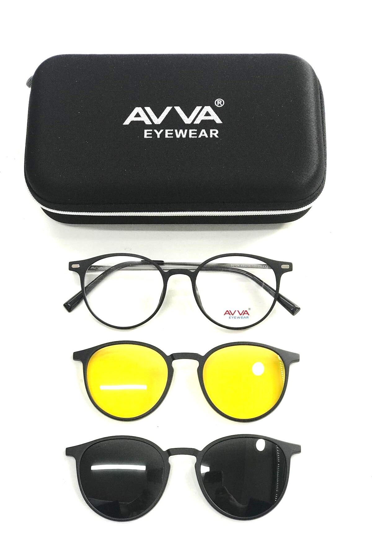 Avva 2124 C5 polarize&antifar klipsli unisex güneş gözlüğü