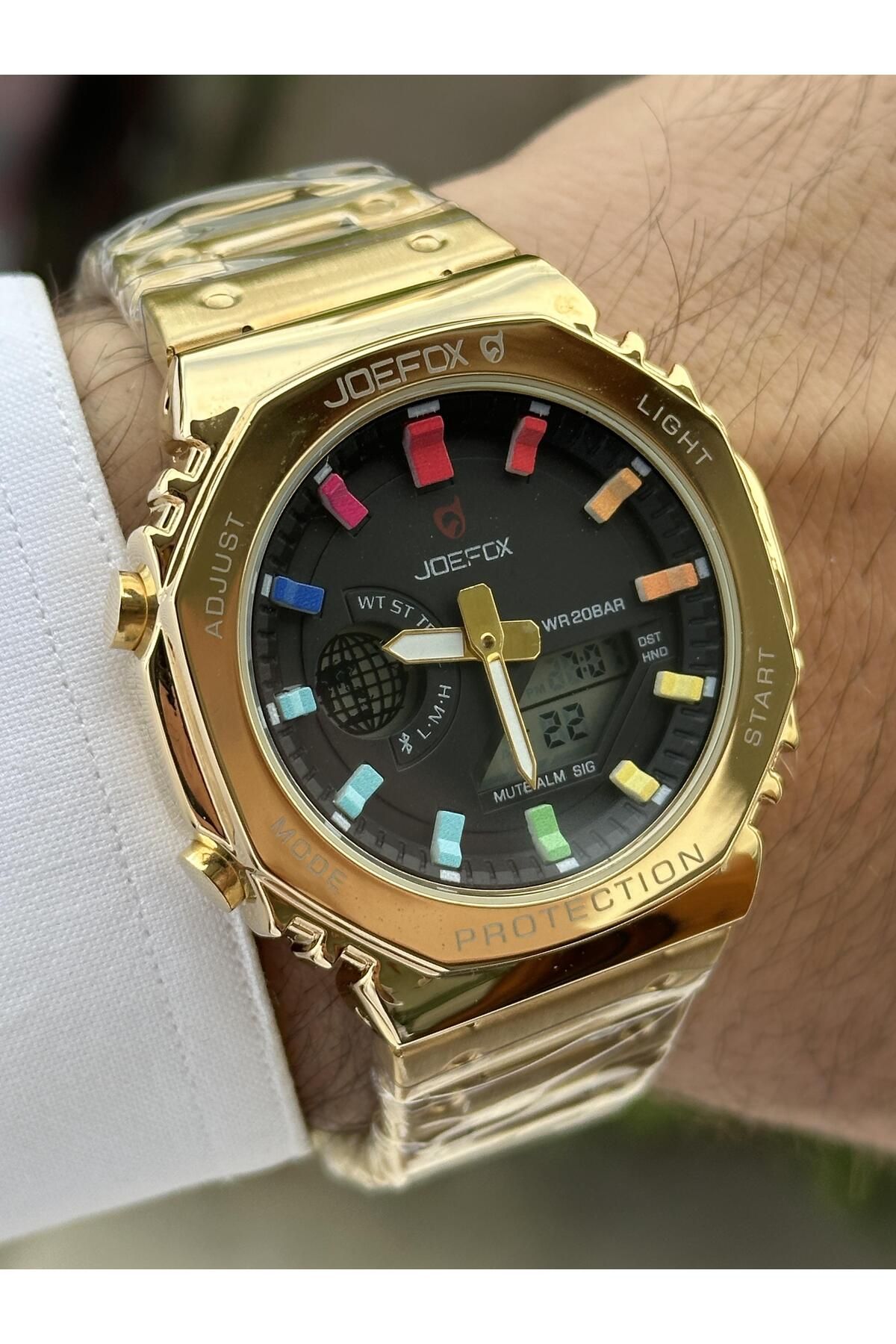 Joefox SPOR KULLANIMA UYGUN ALARM, KRONOMETRE,TAKVİM , ANLOG -DİJİTAL SAAT