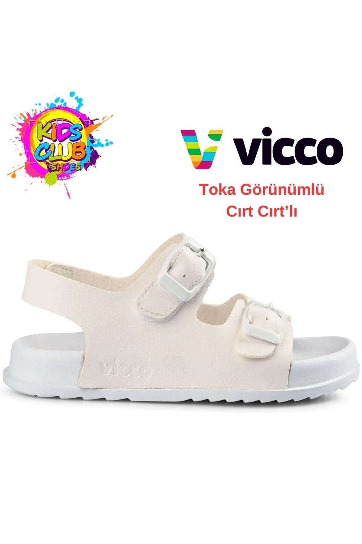 Kids Club Shoes Vicco Miyu Ortopedik Çocuk Sandalet BEYAZ