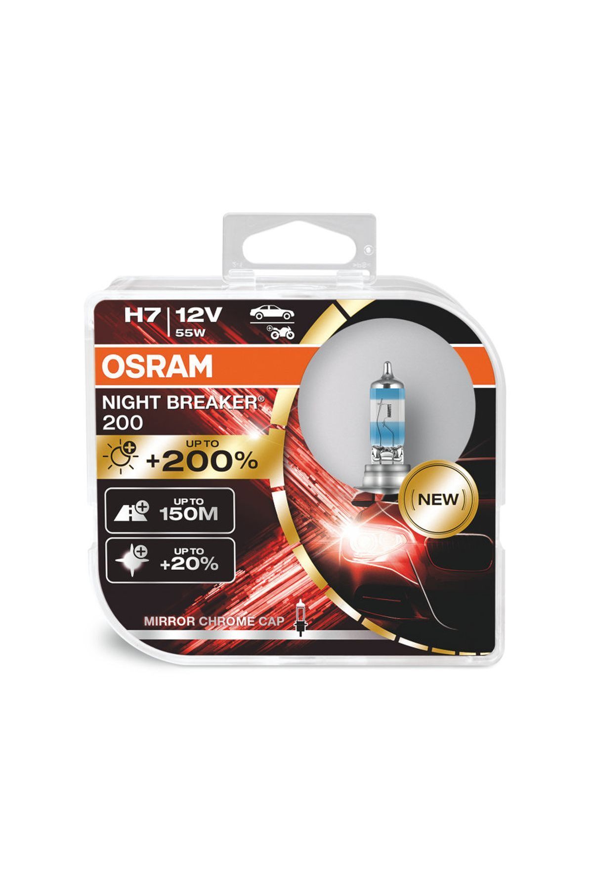 Osram Night Breaker 200 H7 Ampül 2 Adet - %200 Fazla Işık