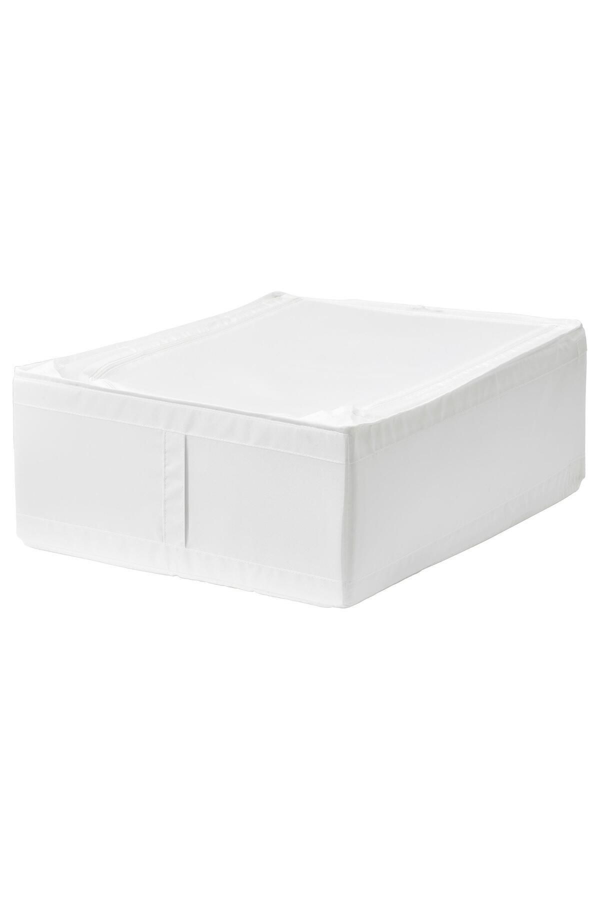 IKEA Katlanabilir Saklama Kutusu Hurç Ölçü 44x55x19 Cm MeridyenDukkan Beyaz Renk-Düzenleme Kutusu