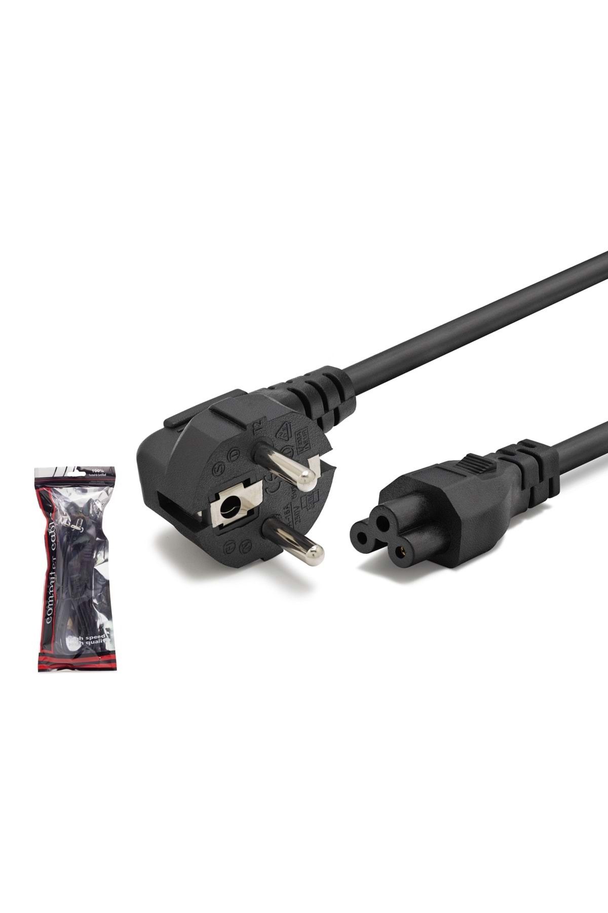 HADRON Hdx5524 Yonca Power Kablo Poşetli 0.75mm 1.2m Siyah 500w