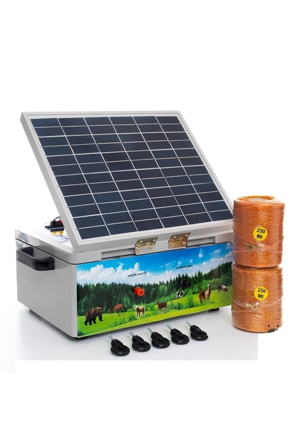 Lexron Güneş Panelli Elektrikli Çit Sistemi Ayı Domuz Kovucu Panelli Çit Makinası Ars-pnll