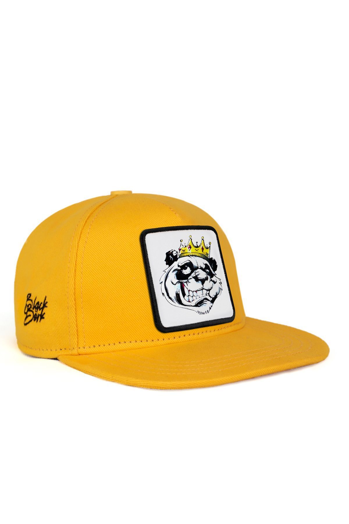 BlackBörk V1 Hip Hop Kids Panda - 5bs Kod Logolu Unisex Sarı Çocuk Şapka (CAP)