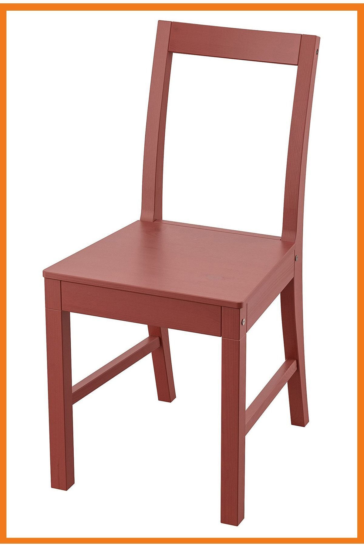 Alony Home Pinntorp Ahşap Sandalye 49 X 83 X 40 Cm Kırmızı