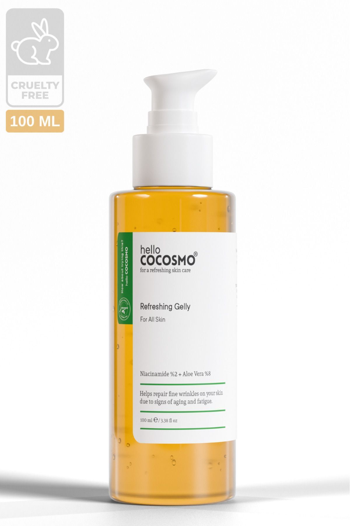hello cocosmo Cilt Besleyici Dolgunlaştırıcı Yaşlanma Karşıtı (Niacinamide %2 + Aloe Vera %6) Jel Maske