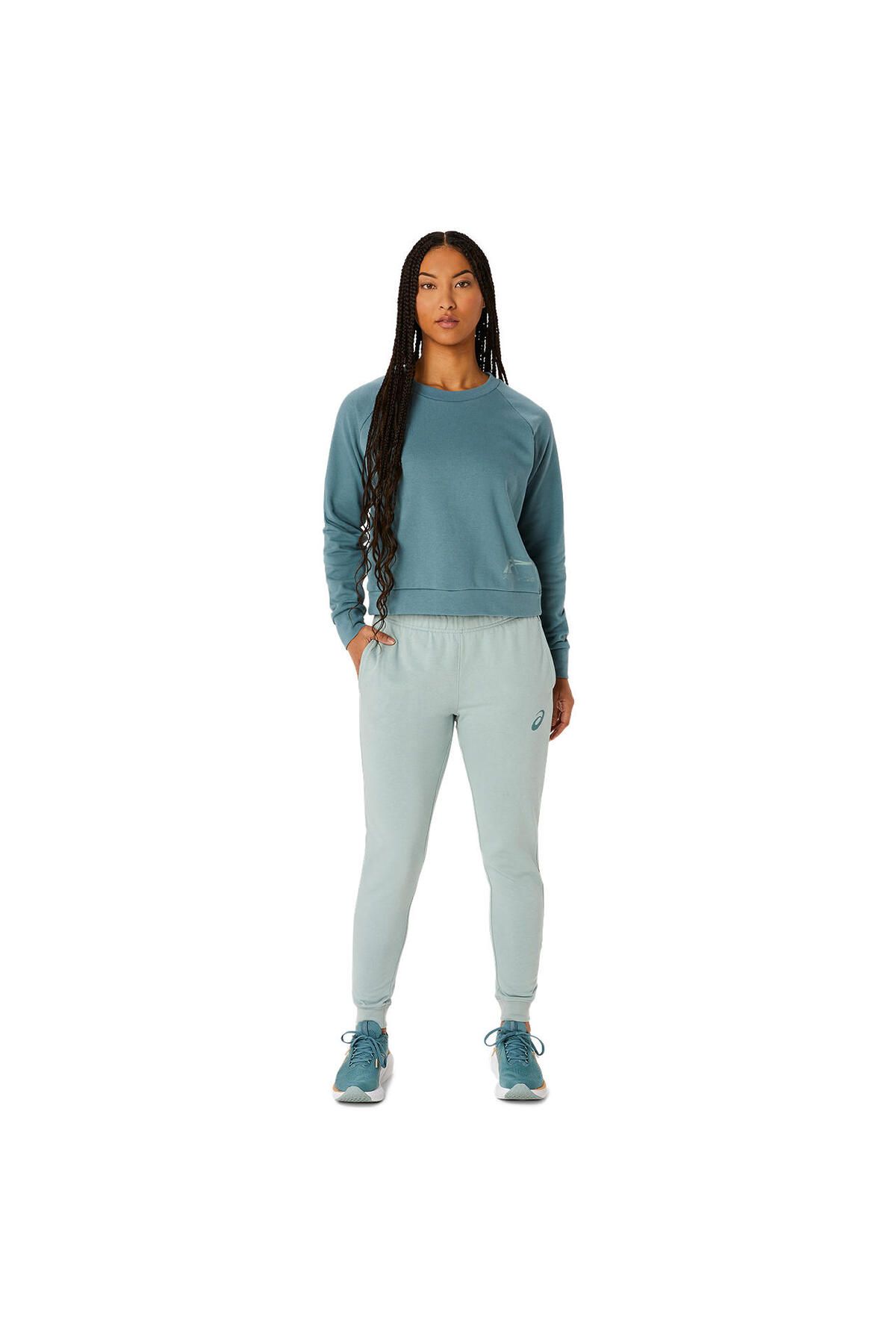 Asics Tiger Sweatshirt Kadın Mavi Sweatshirt 2032c511-400