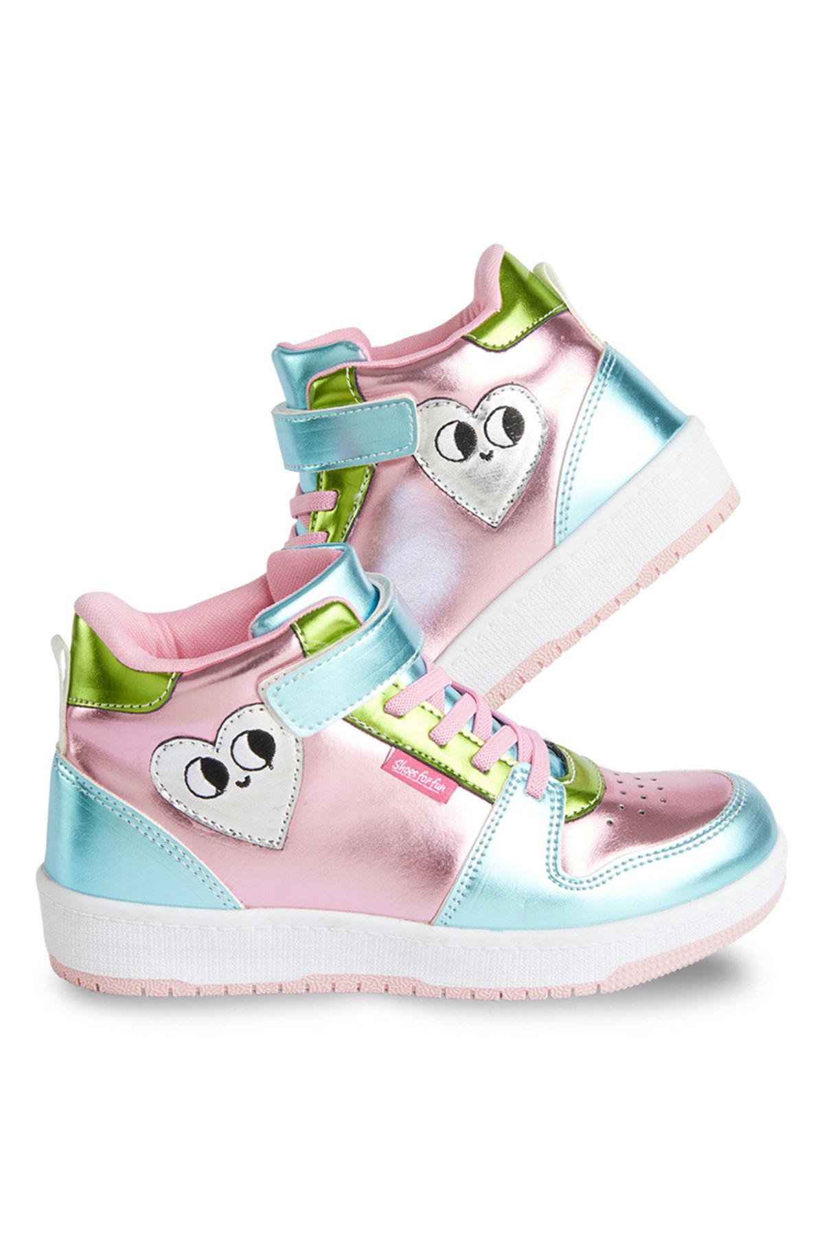 Denokids Hologram Kız Çocuk Pembe Sneakers Spor Ayakkabı