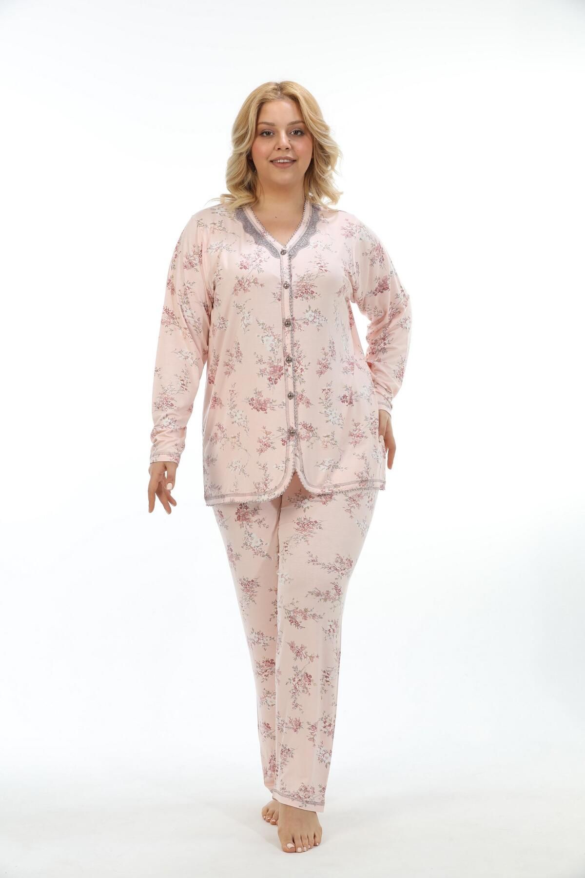 Etoile Bambu Büyük Beden Kadın Pijama Takımı