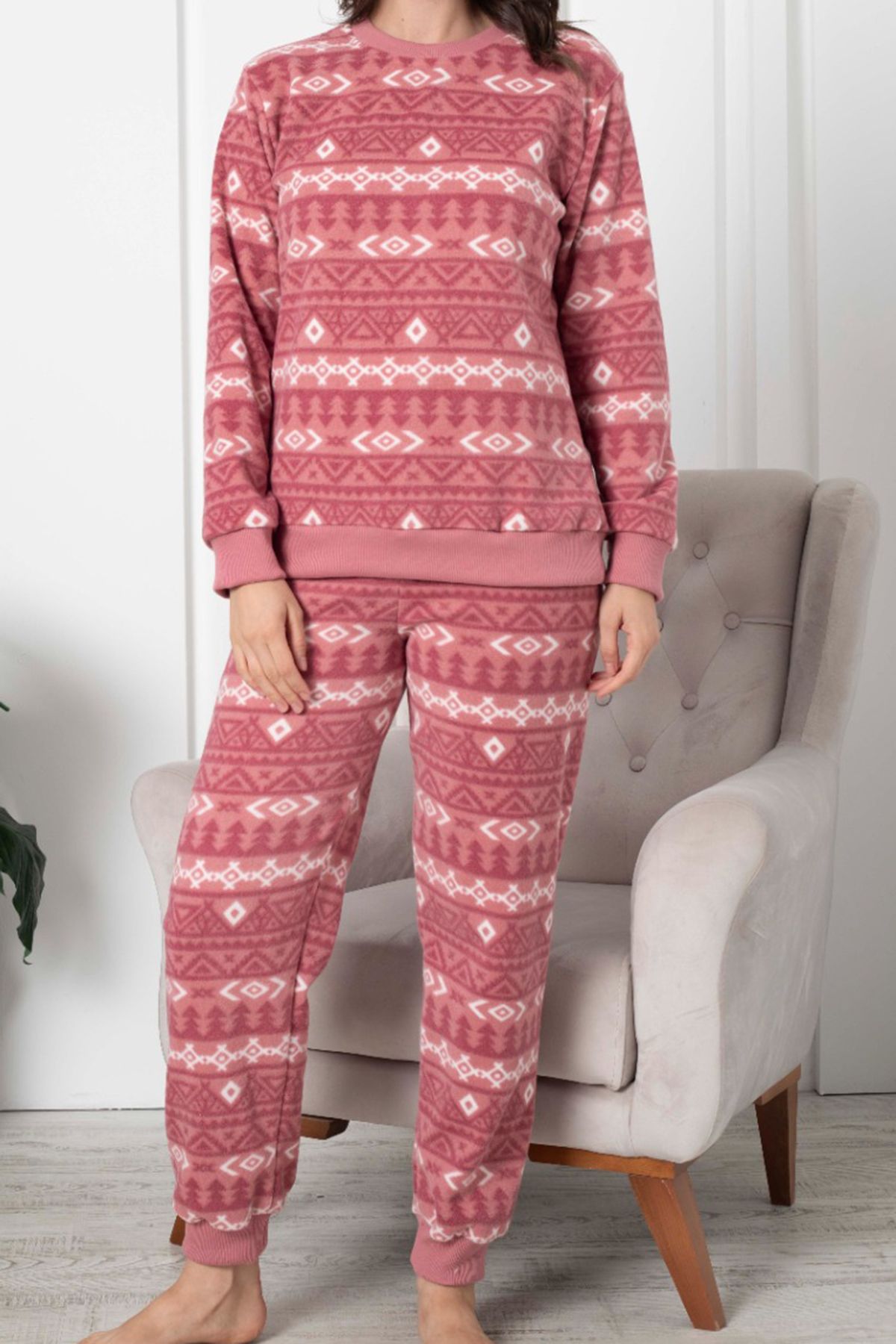 Nicoletta Kadın Peluş Pijama Takimi Welsoft SOMON