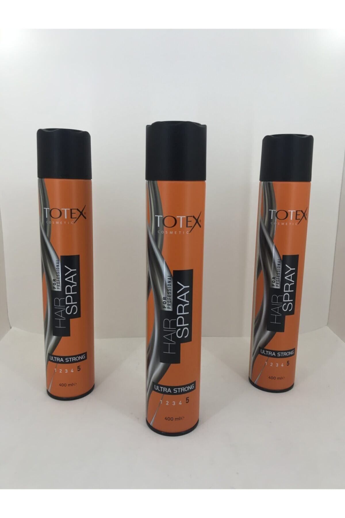 TOTEX Saç Şekillendirici Sprey Ultra Strong - Güçlü Mükemmel Parlaklık 400 ml 3'lü