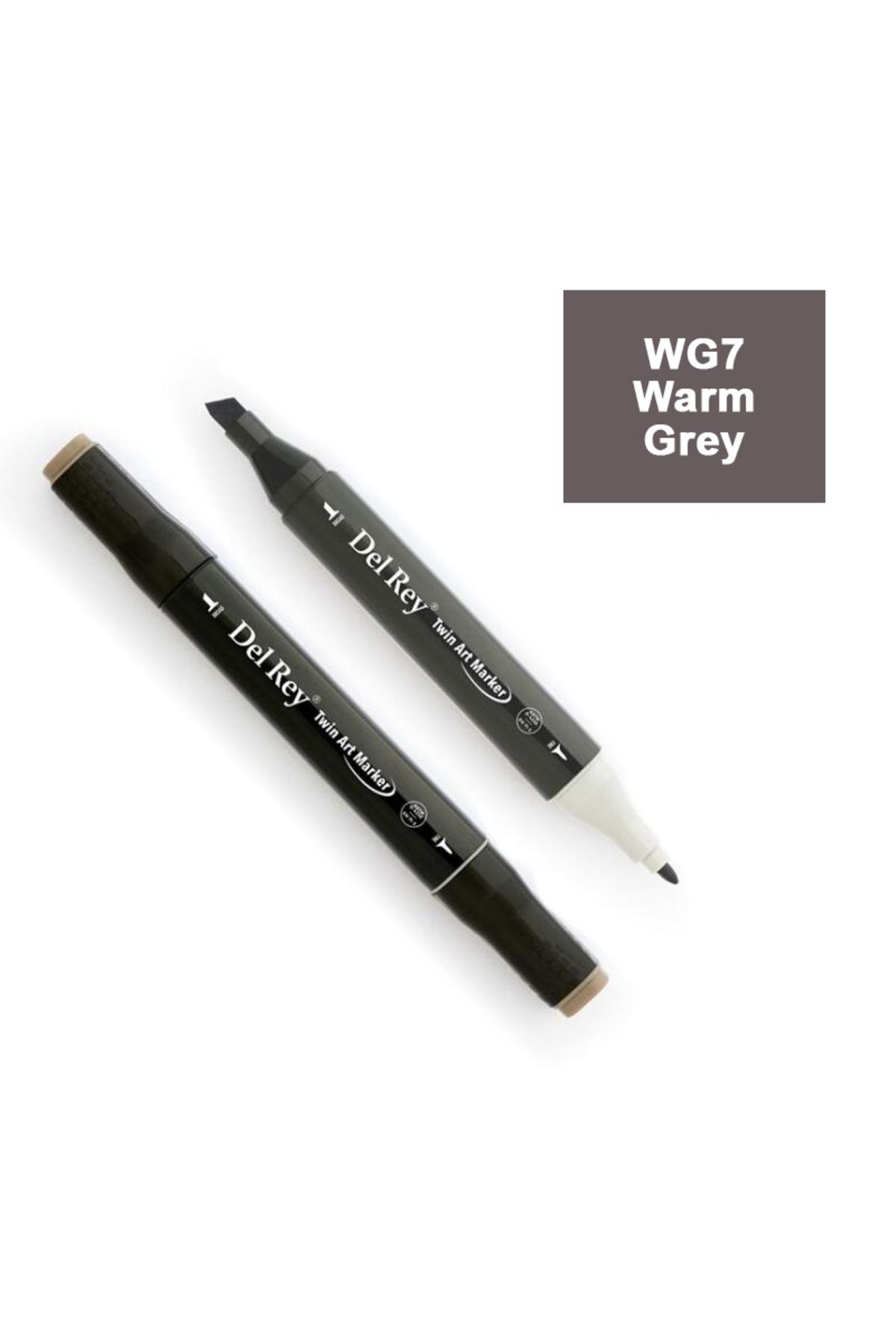 Pebeo Del Rey Twın Marker Wg7 Warm Grey Çift Uçlu Grafik Kalemi Mn-Drwg7