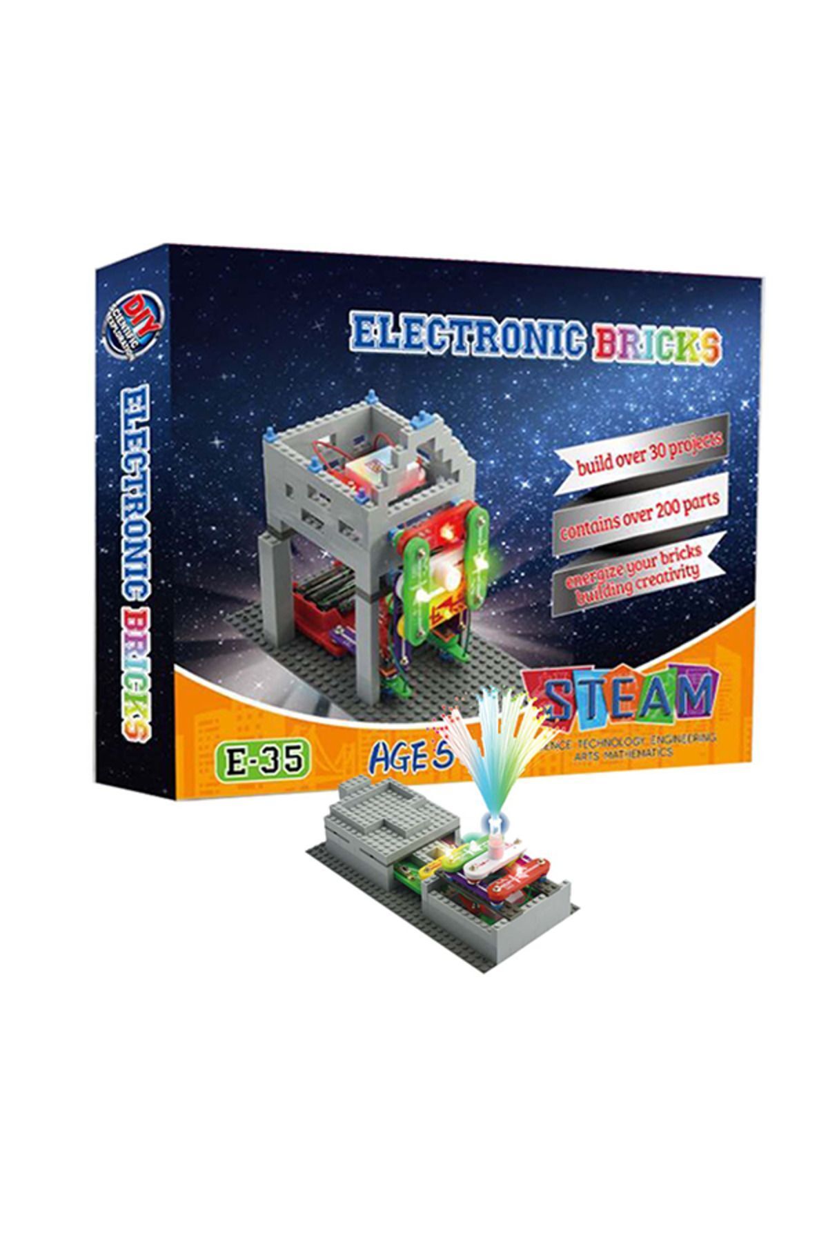 Zet Zeka Electronic Bricks Kit Eğlenceli ve Öğretici Elektronik Deney Seti 200+ Deney 5+ Yaş