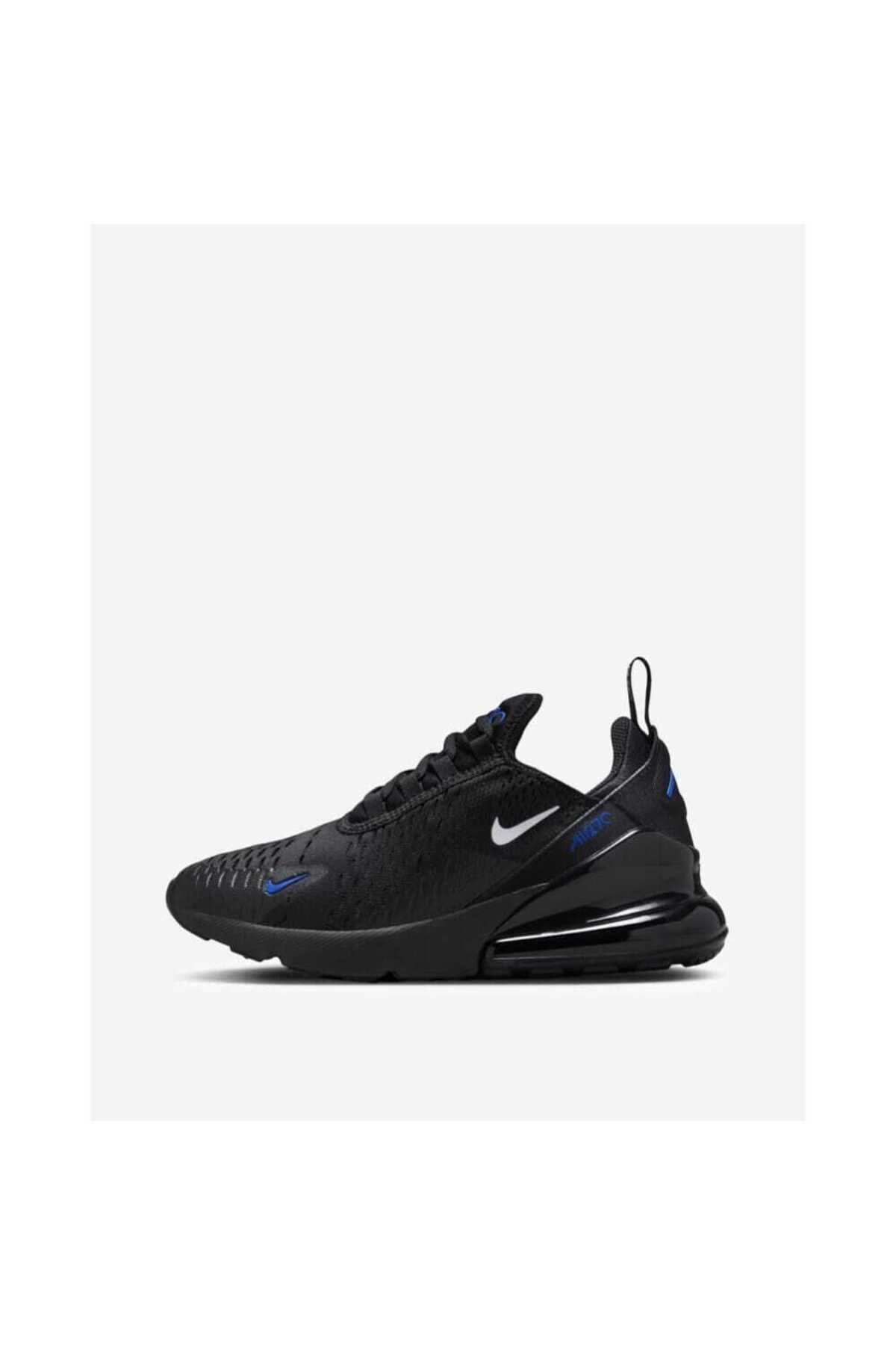 Nike Air Max 270 Black/White-Racer Blue Çocuk Sneaker ayakkabı