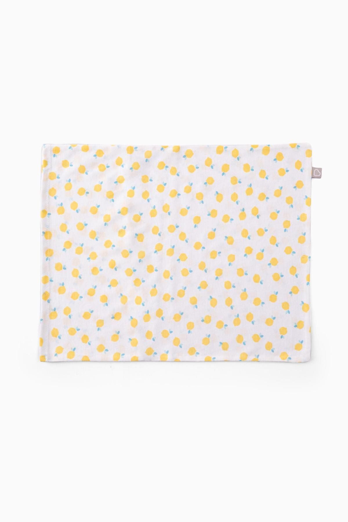 Boumini Bebek Yastık Kılıfı Limonlar Beyaz 35x45 cm