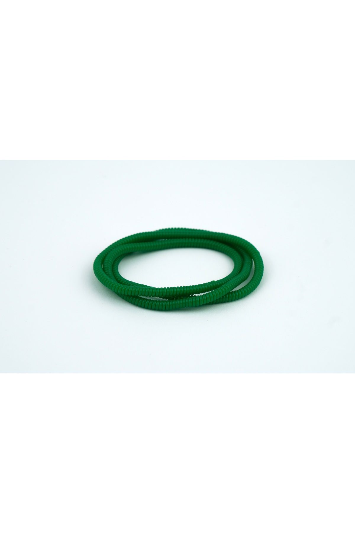 Spelt Kulaklık Kablosu Ince Kablo Kordon Koruyucu Spiral Sarma Kılıf Koruma Koyu Yeşil 50cm 4 Adet