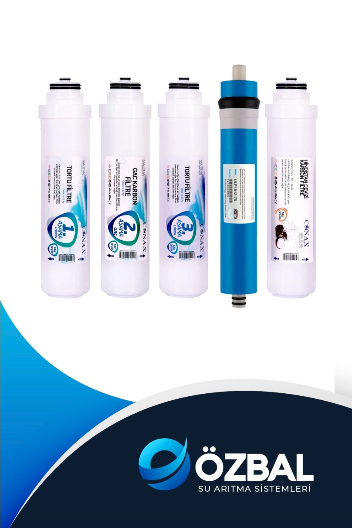 Conax Takçevir 4 Aşama Filtre Seti + Bench Membran filtre