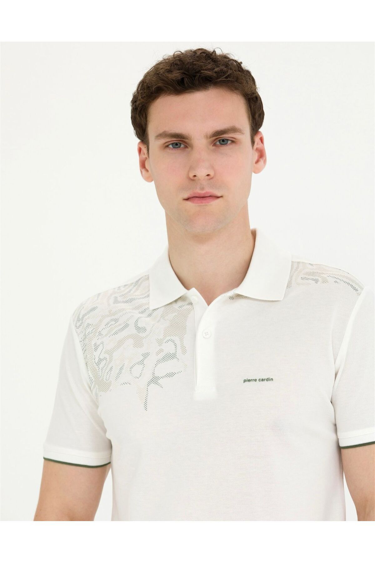 Pierre Cardin Ekru Slim Fit Polo Yaka Tişört G021SZ011.000.1698892