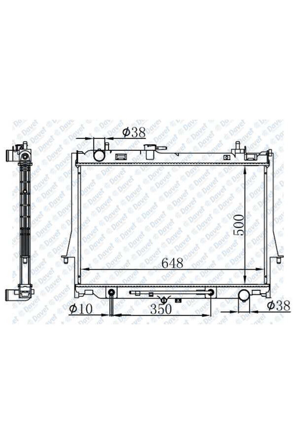 Motor Su Radyatörü Isuzu D-Max 2012- Ootomatik 504607952