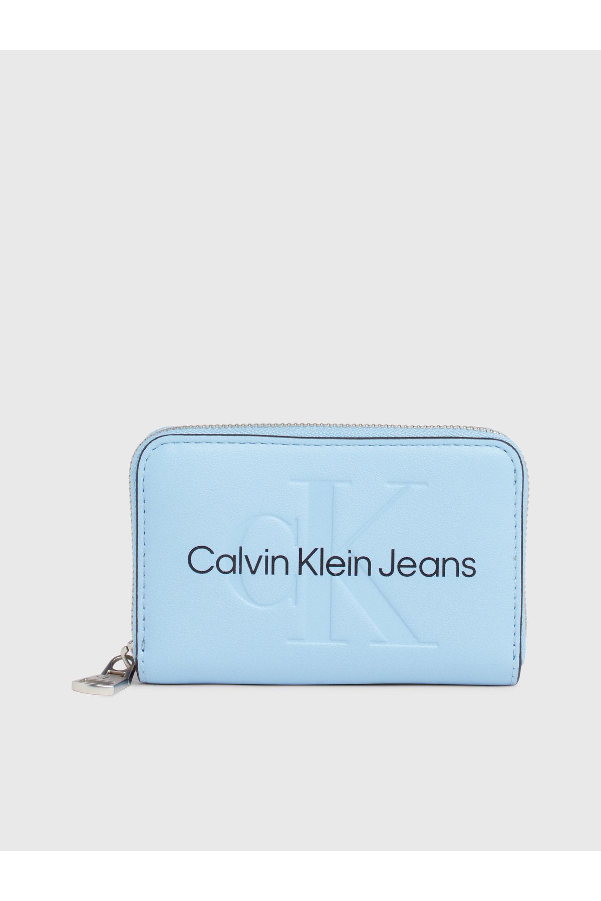 Calvin Klein Kadın Marka Logolu Şık Tasarımlı Kart Bölmeli Kağıt Para Bölmeli Mavi Cüzdan K60K607229-CEZ