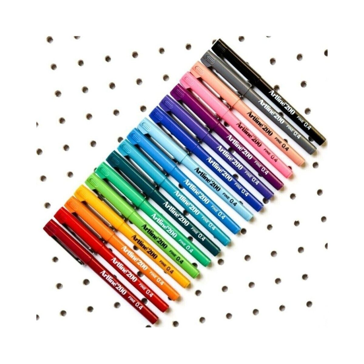 artline 200 Fineliner 0.4 Mm Ince Uçlu Yazı Ve Çizim Kalemi 10 Renk Set