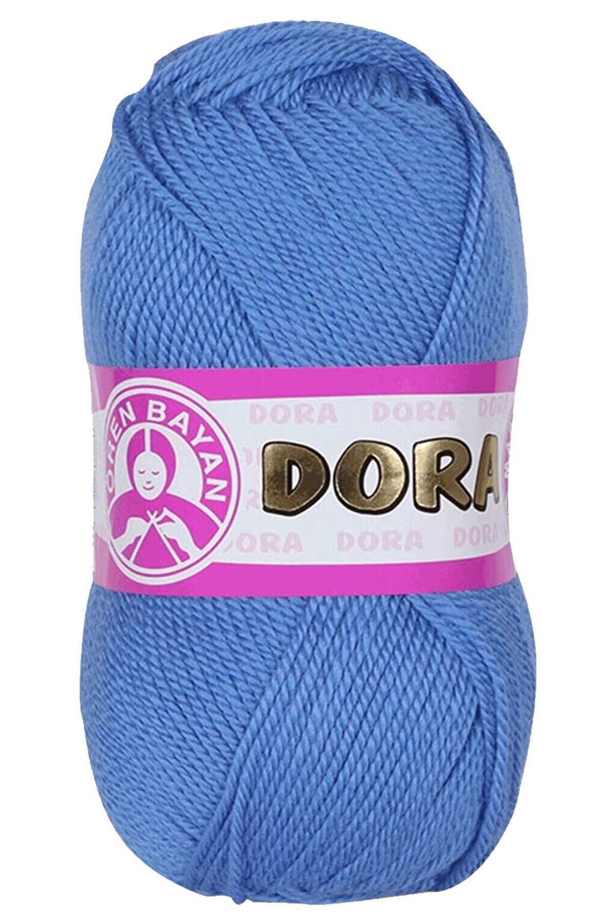 Ören Bayan Dora El Örgü İpi Yünü 100 gr 015 Mavi