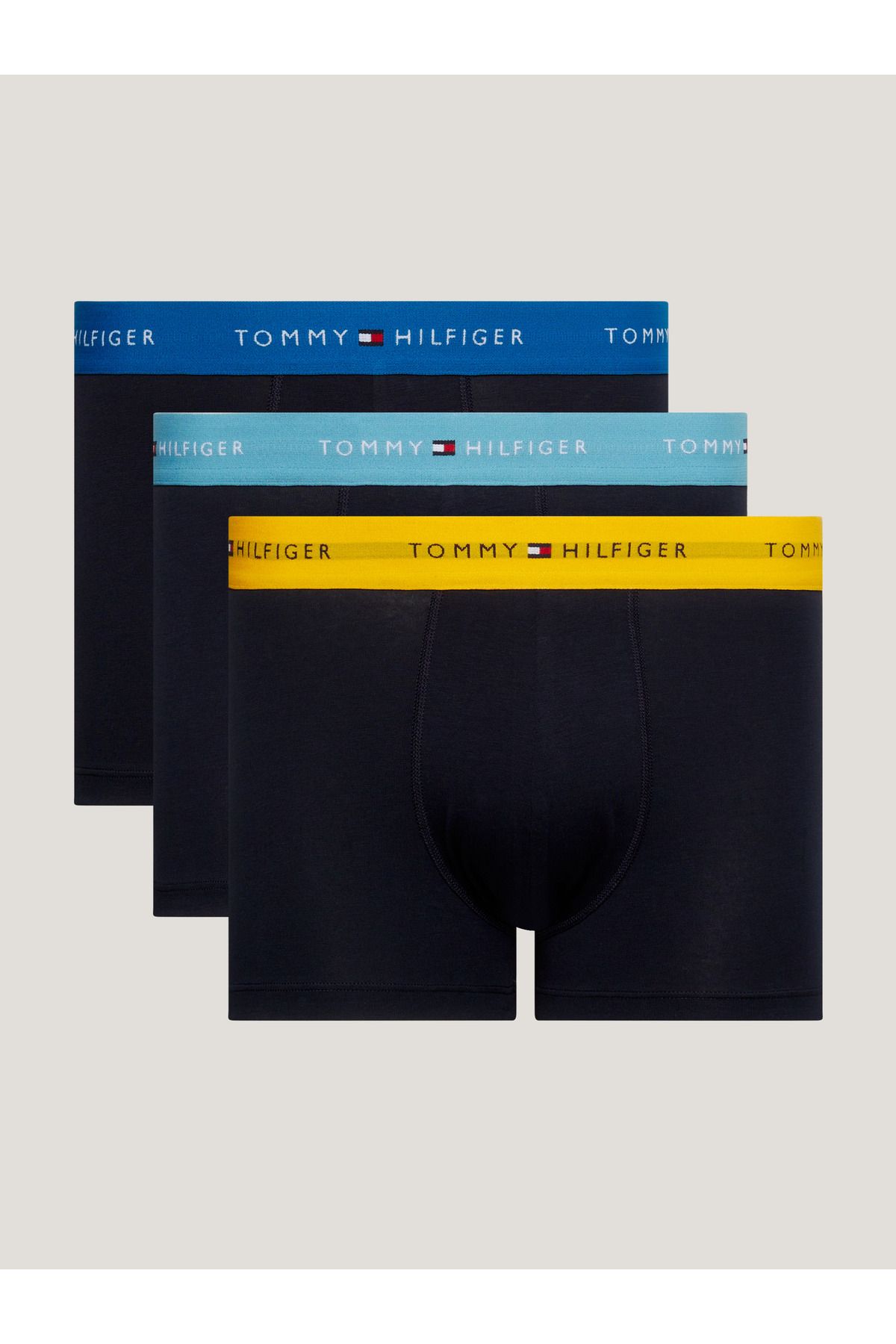 Tommy Hilfiger Erkek Marka Logolu Elastik Bantlı Günlük Kullanıma Uygun Lacivert Boxer Um0um02763-0w7