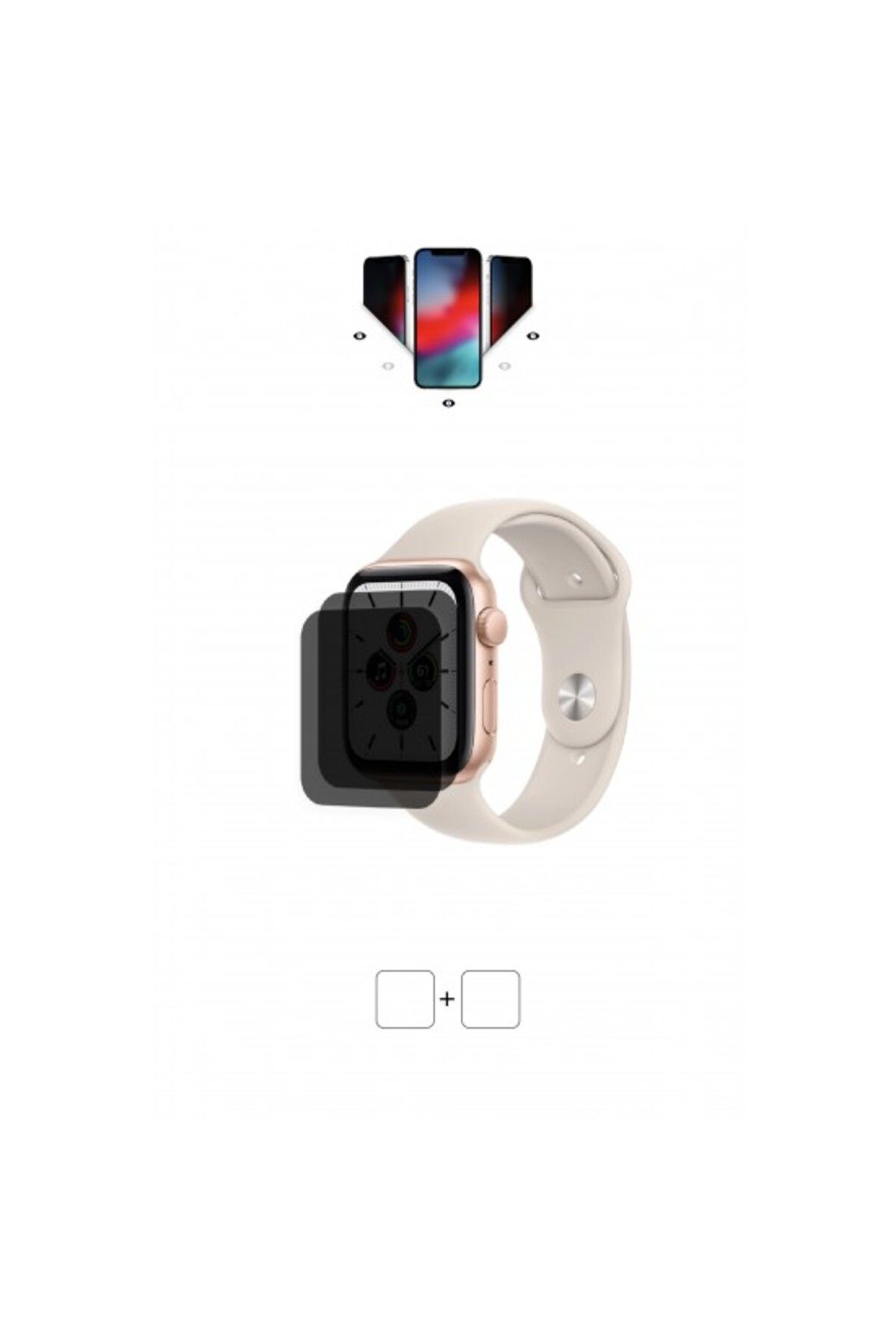 Wrapsol Apple Watch Se  44 mm Akılı Saat Mat Hayalet Ekran Koruyucu