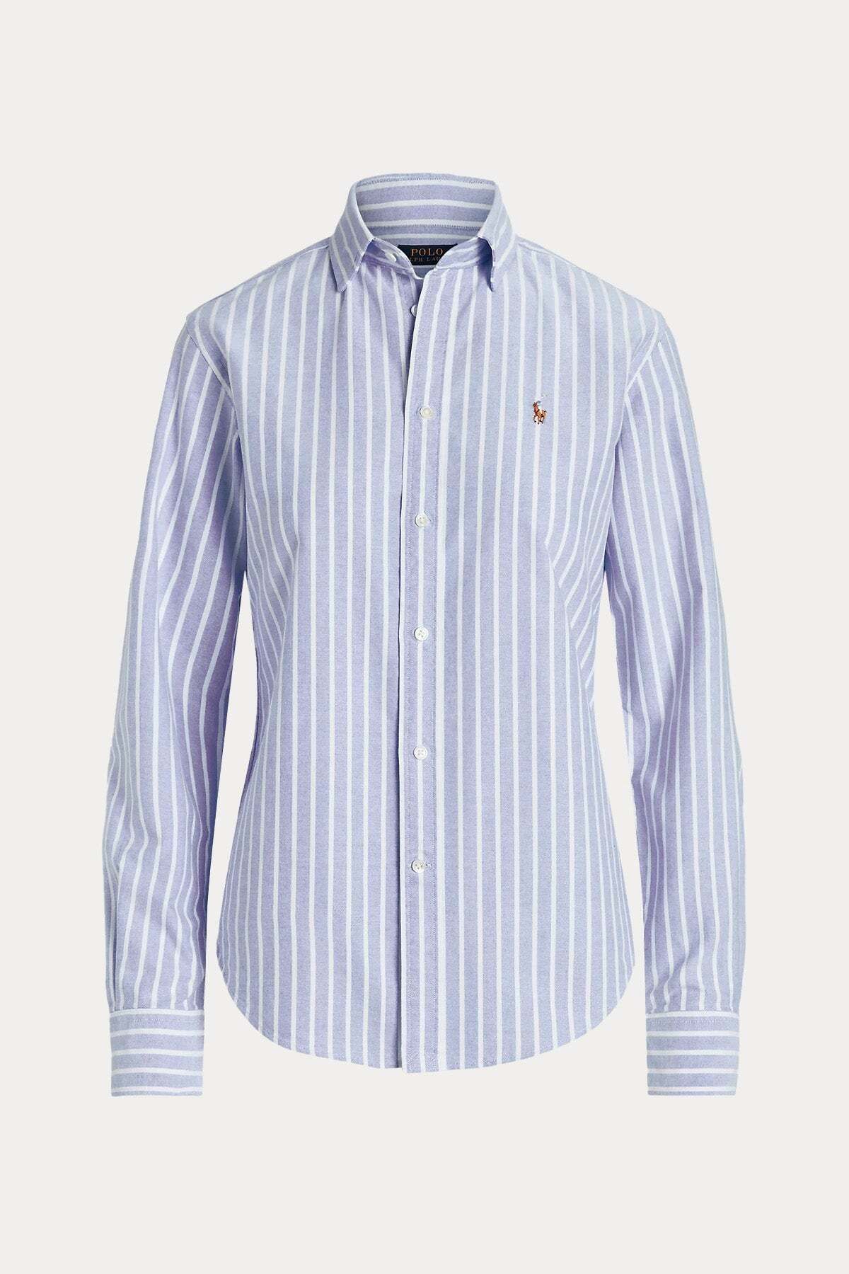 Ralph Lauren Custom Fit Çizgili Oxford Gömlek