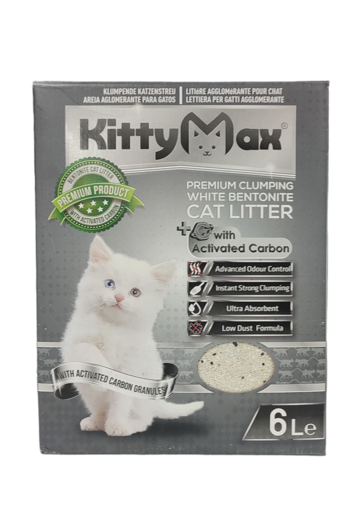 Kittymax Karbonlu Kedi Kumu 6 L