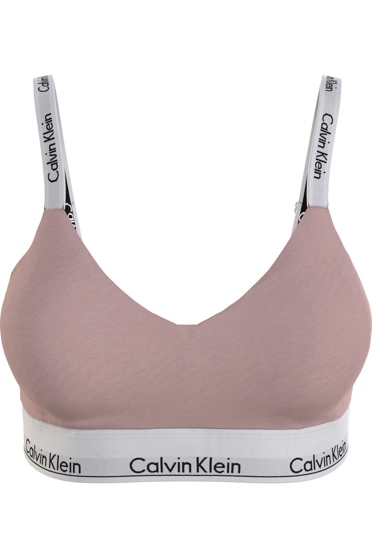 Calvin Klein Kadın Marka Logolu Elastik Bantlı Günlük Kullanıma Uygun Pudra Spor Sütyeni 000qf7059e-tqo